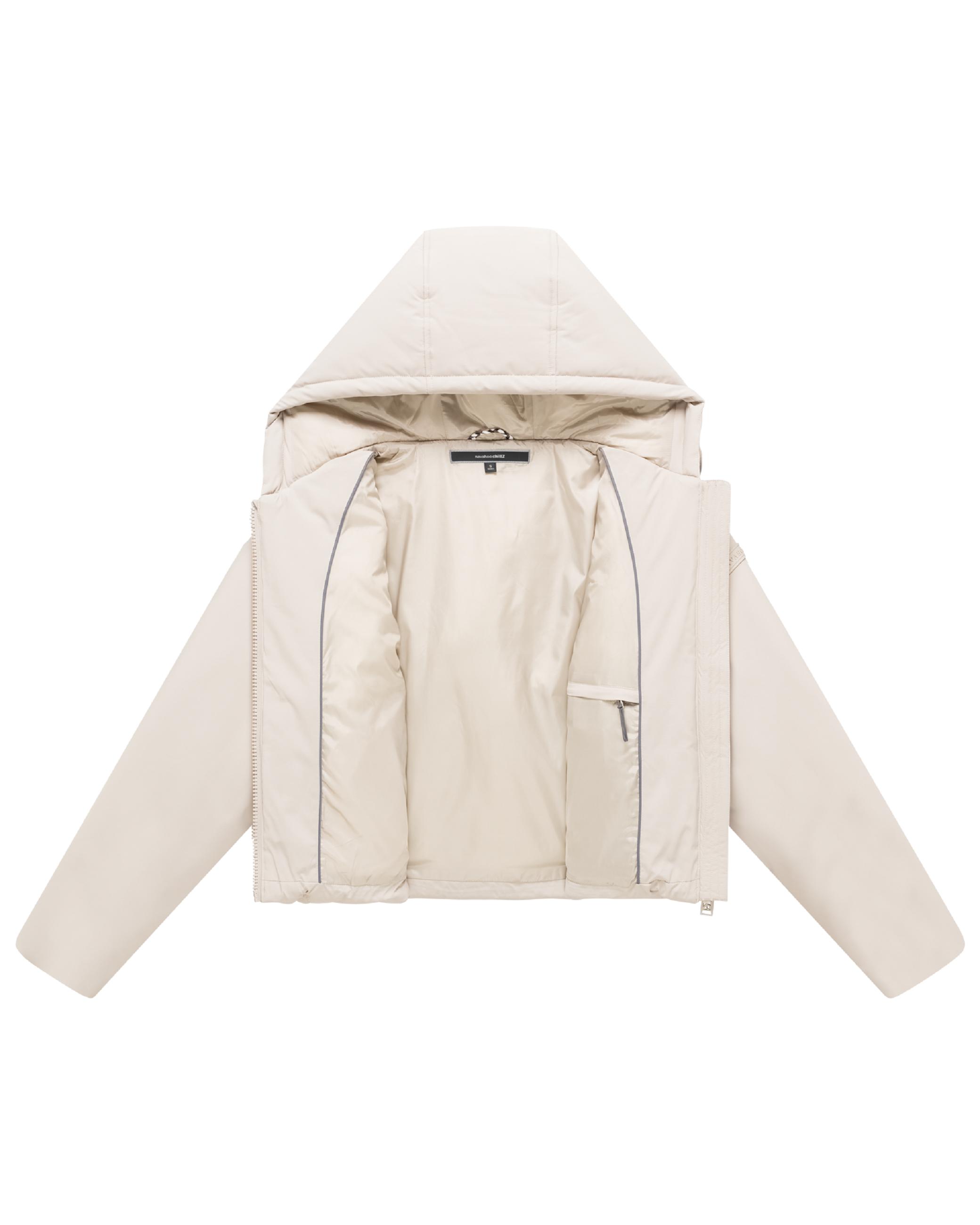 Kurze Jacke mit verstellbarem Saum "Biscuitaa 14" Bone