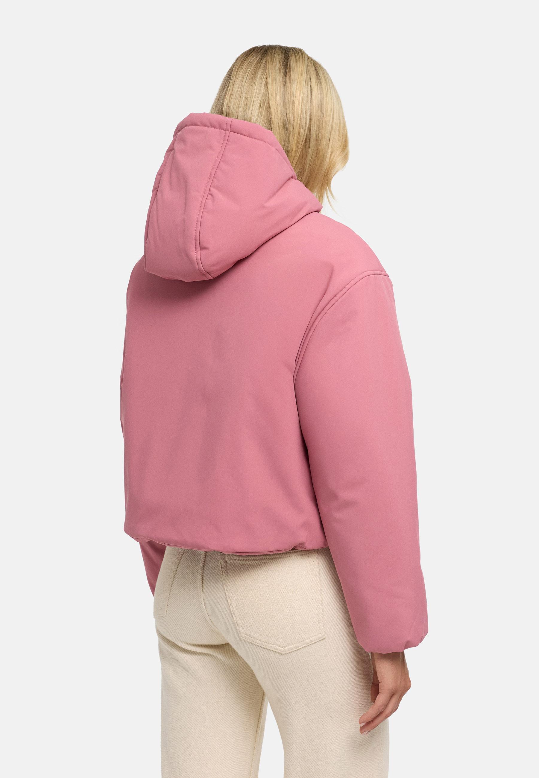 Kurze Jacke mit verstellbarem Saum "Biscuitaa 14" Dark Rose