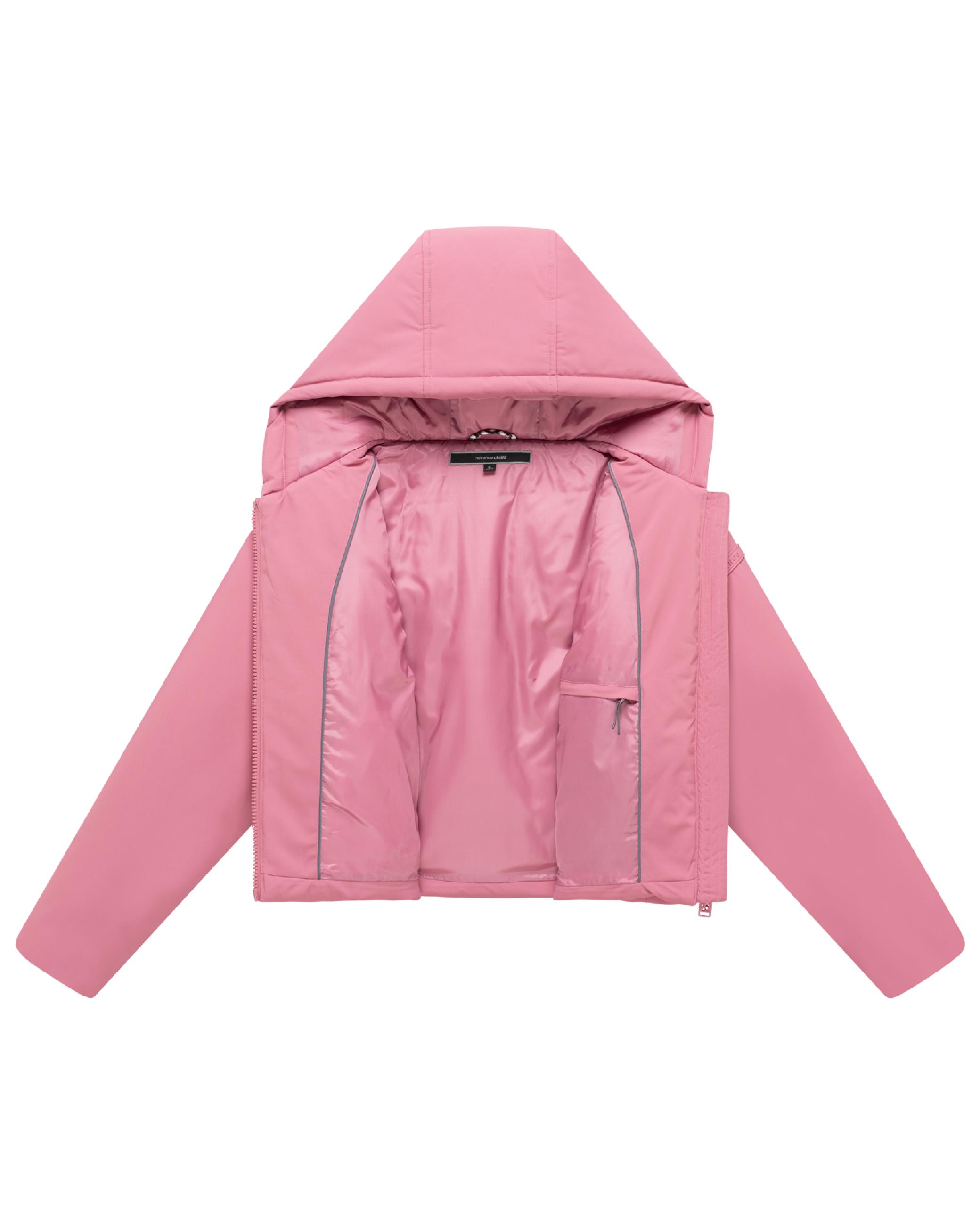 Kurze Jacke mit verstellbarem Saum "Biscuitaa 14" Dark Rose