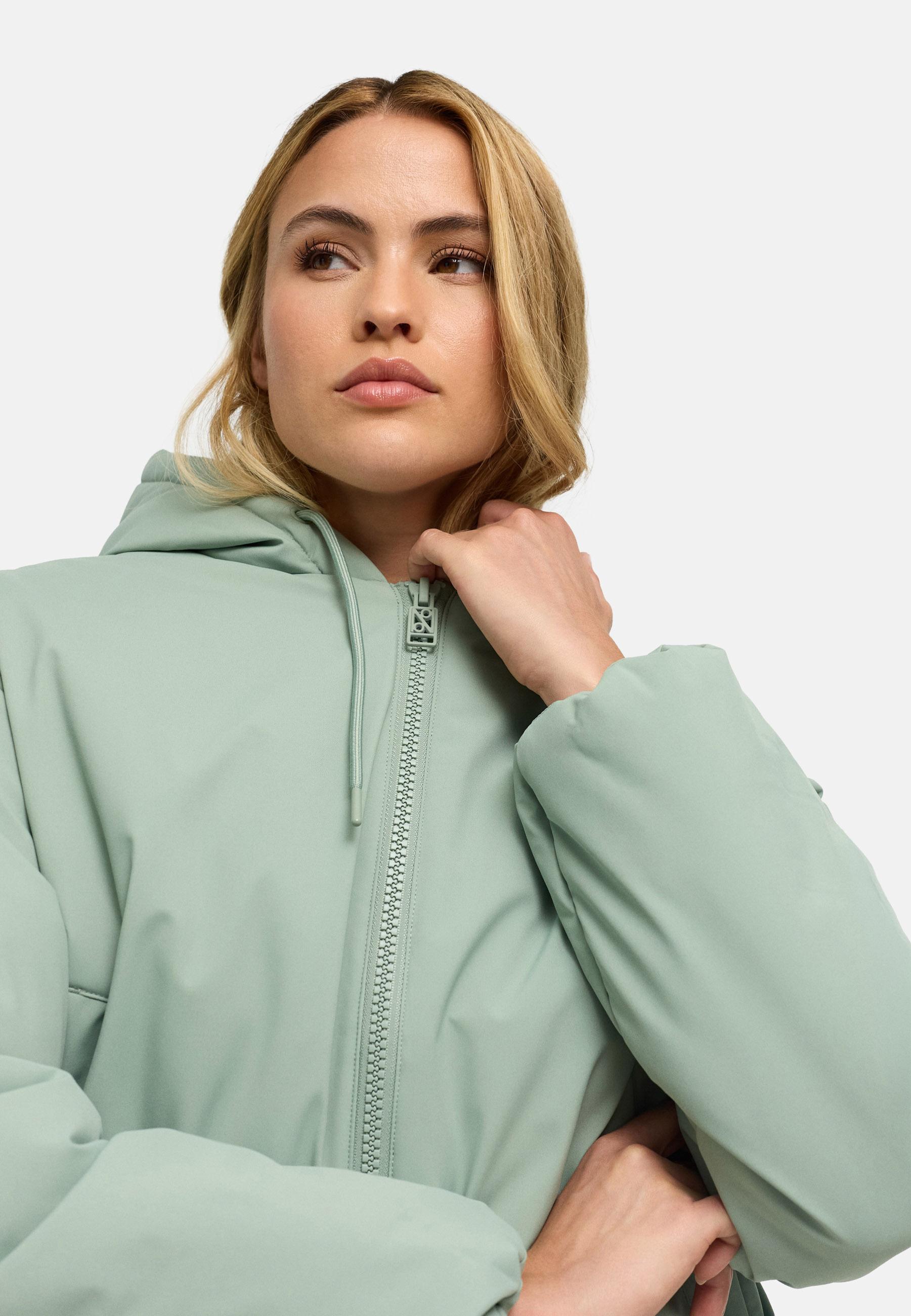 Kurze Jacke mit verstellbarem Saum "Biscuitaa 14" Smokey Mint