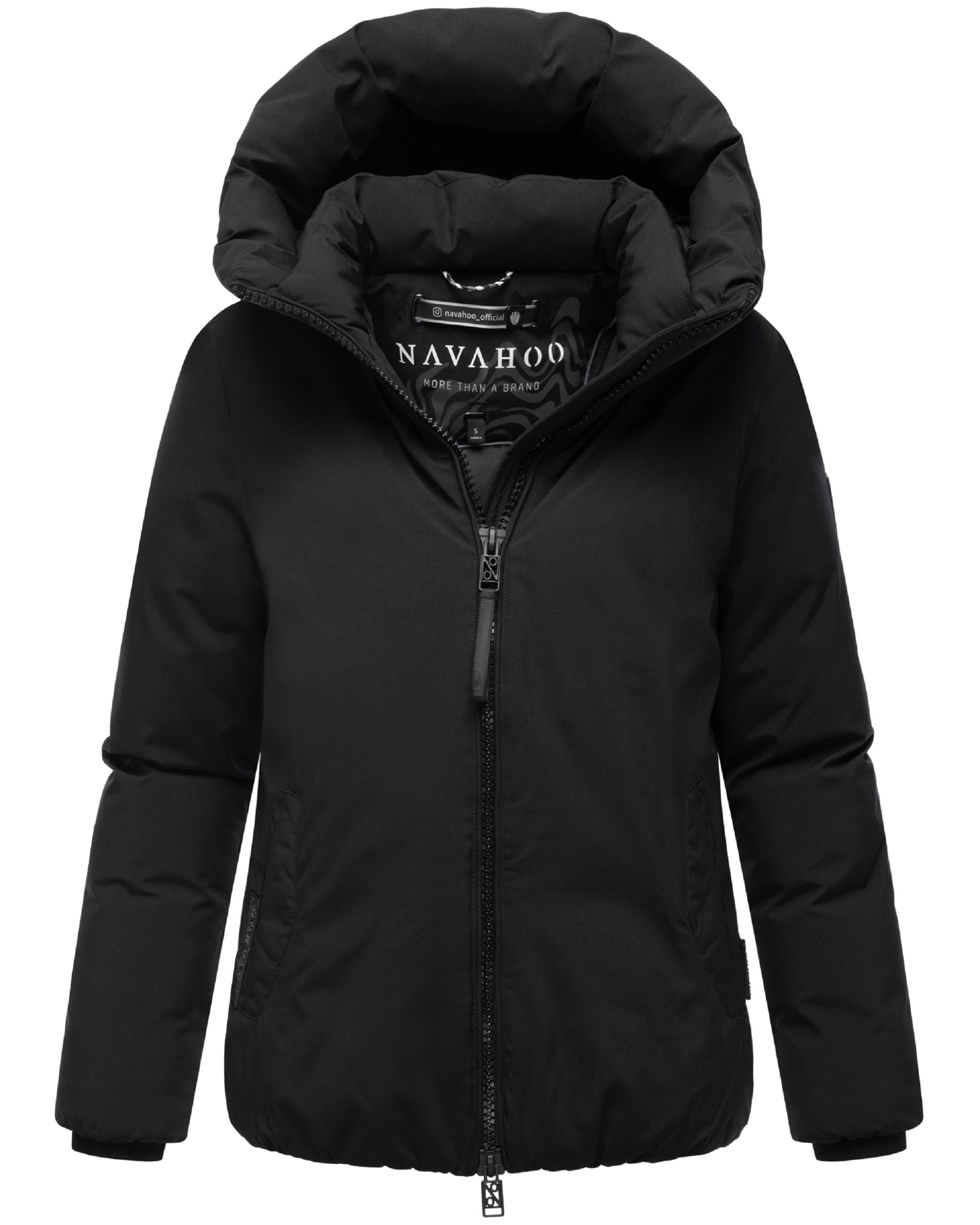 Winterjacke mit Kapuze "Blütenlicht 14" Black