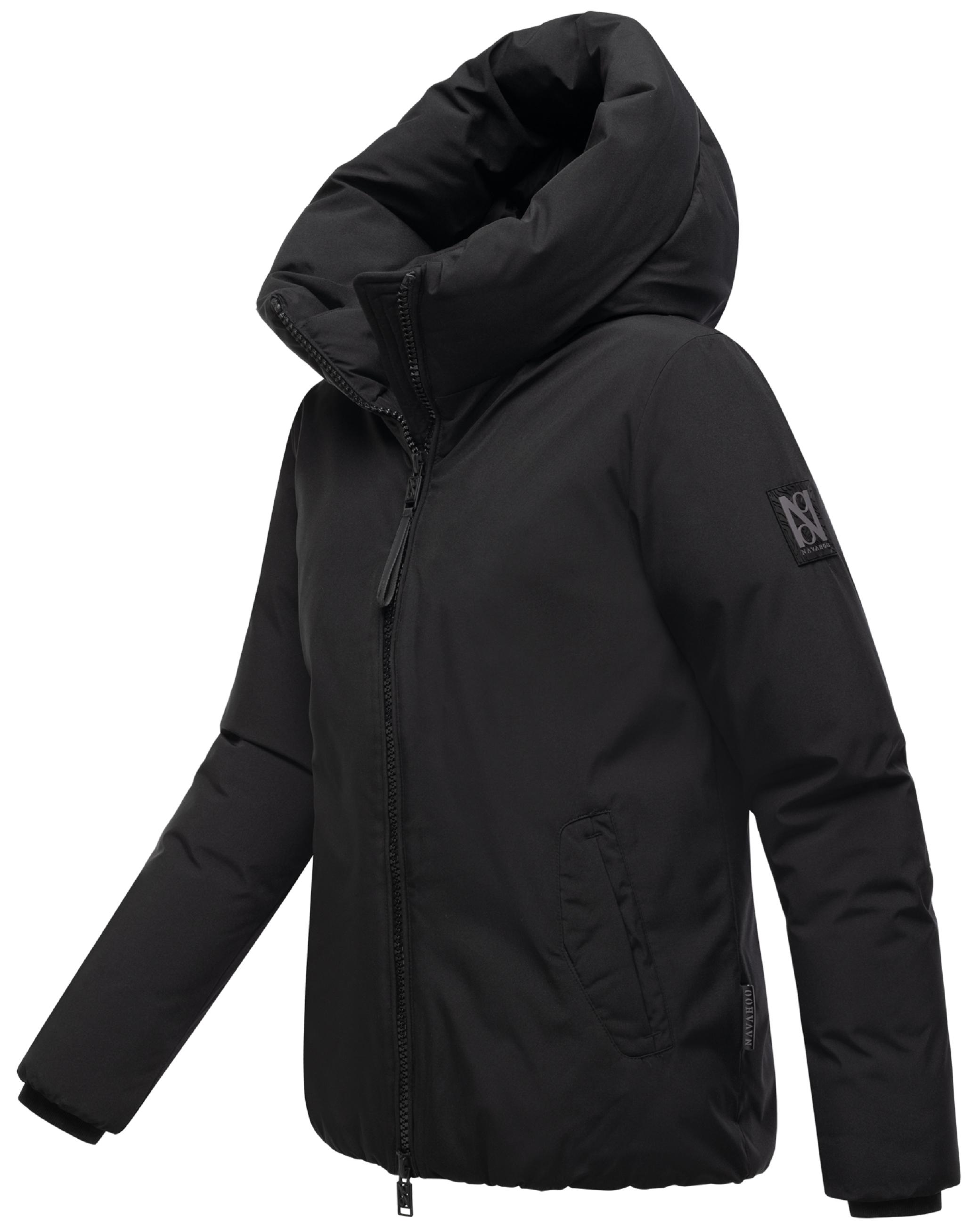 Winterjacke mit Kapuze "Blütenlicht 14" Black