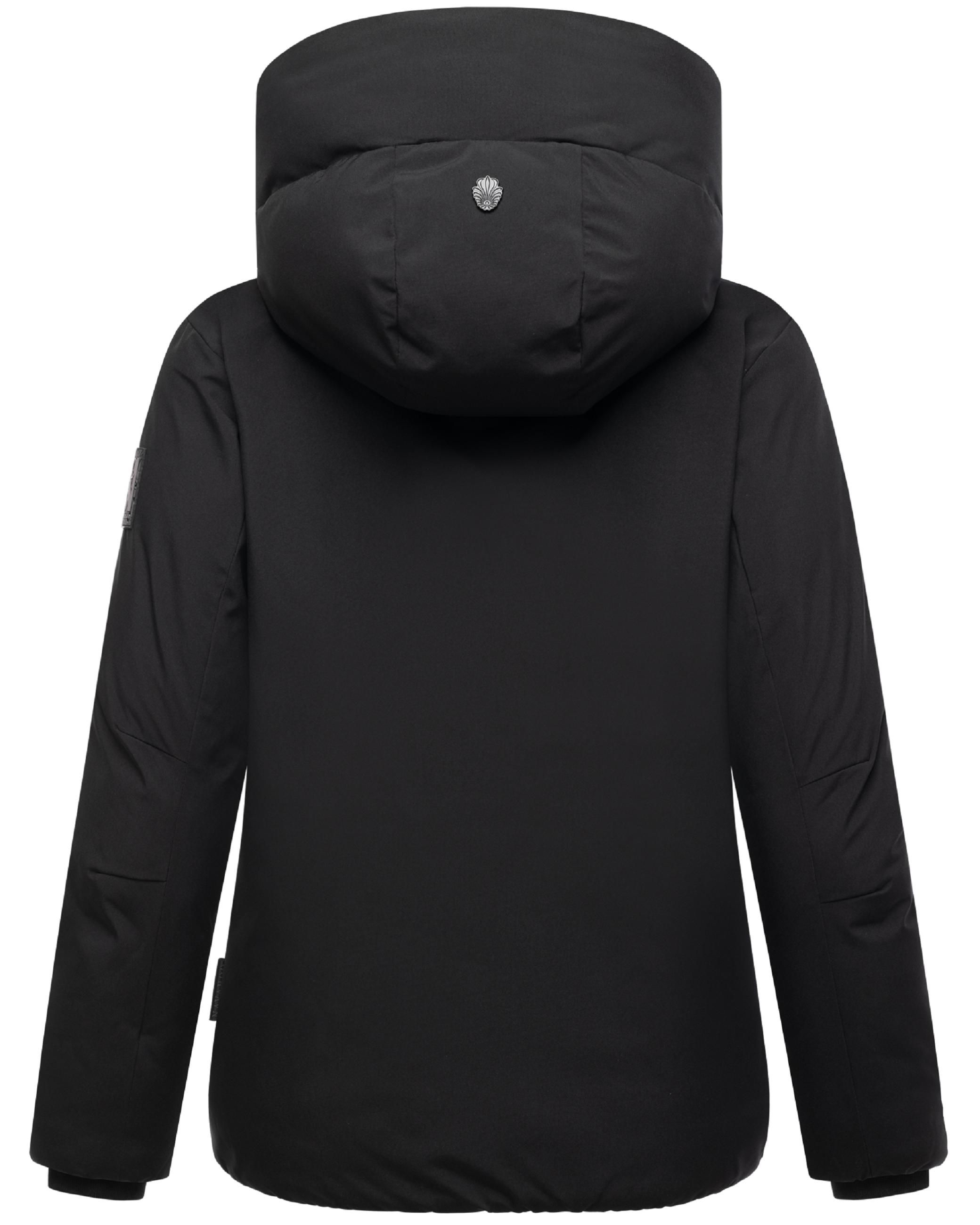 Winterjacke mit Kapuze "Blütenlicht 14" Black