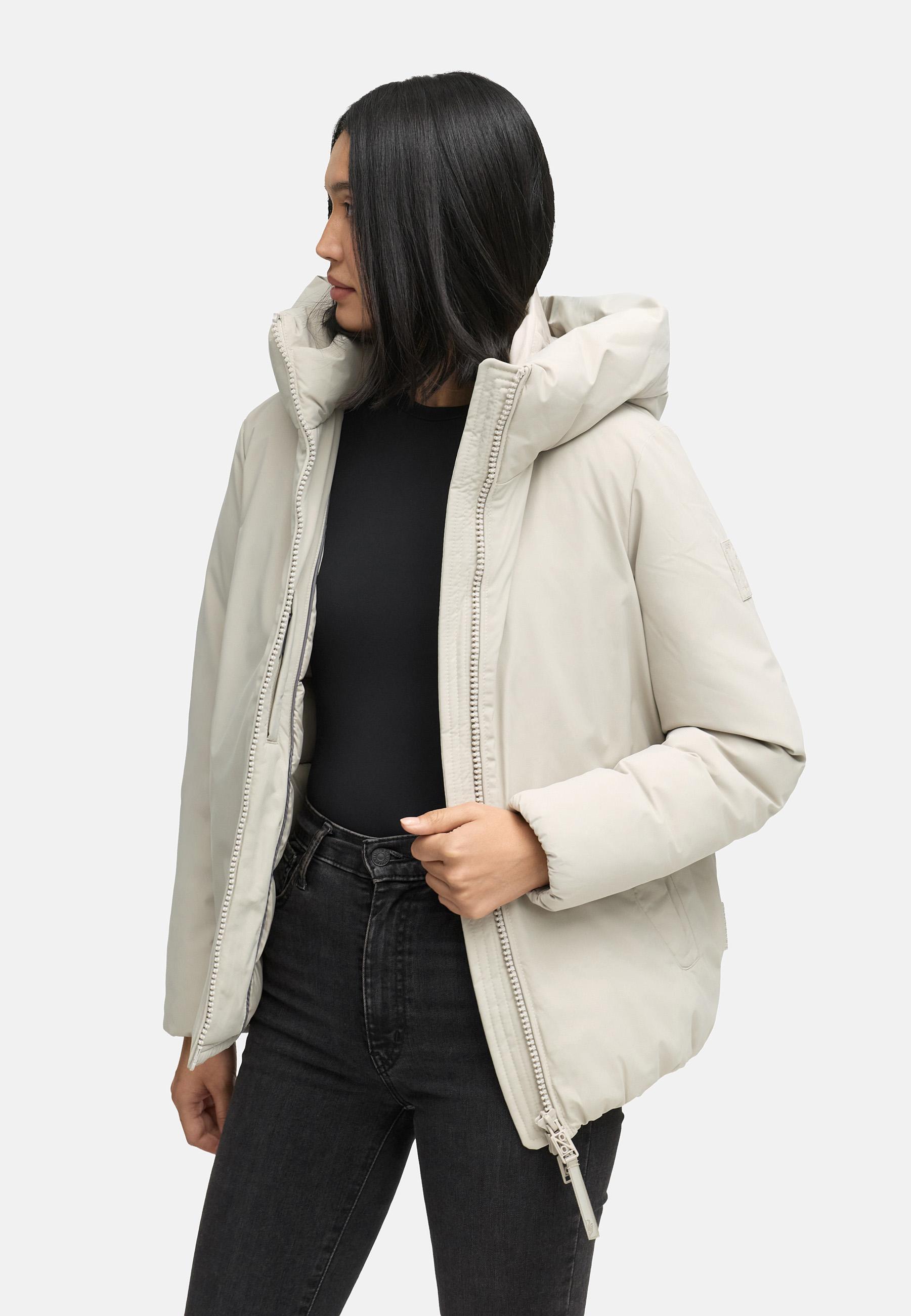 Winterjacke mit Kapuze "Blütenlicht 14" Bone