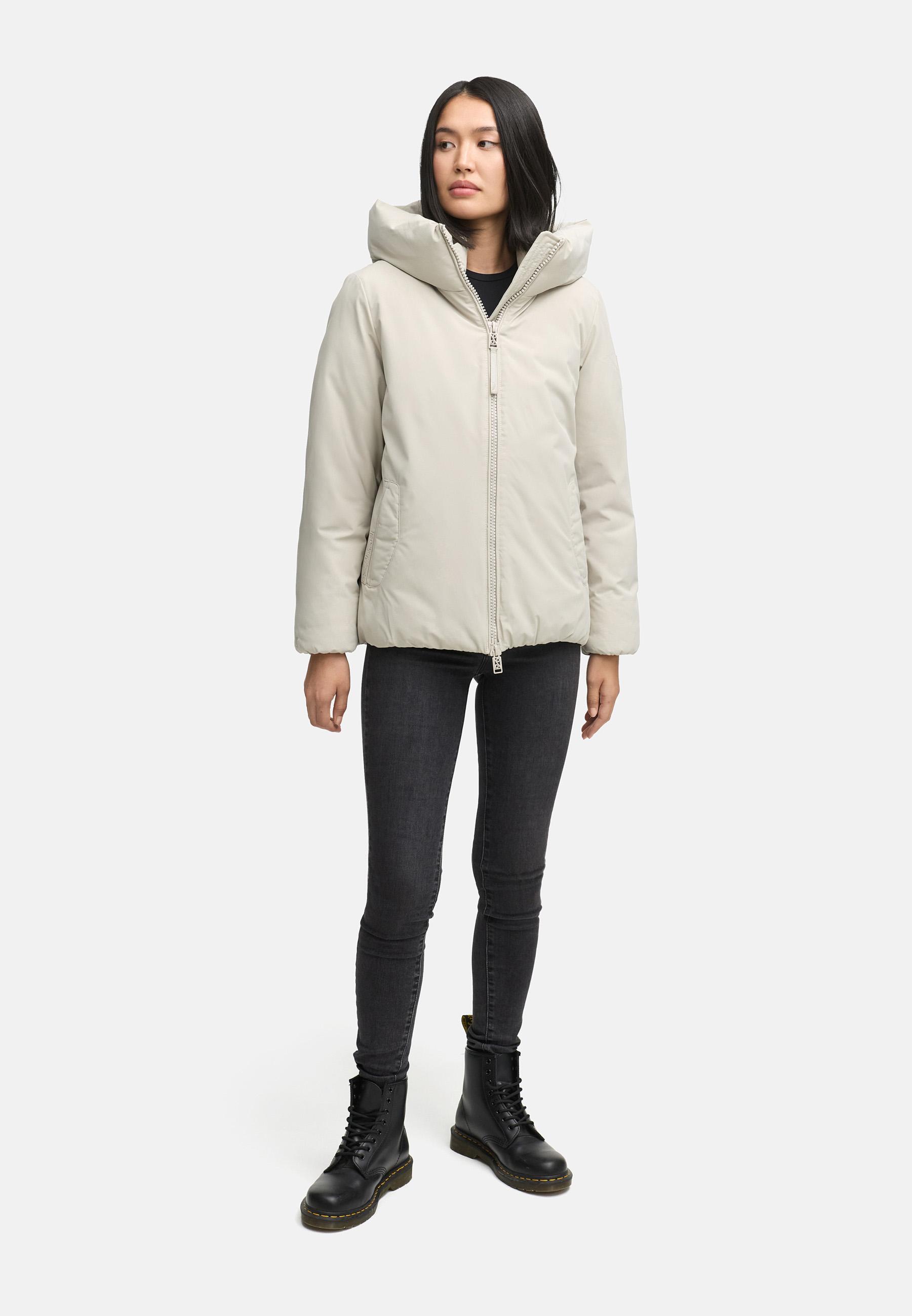 Winterjacke mit Kapuze "Blütenlicht 14" Bone