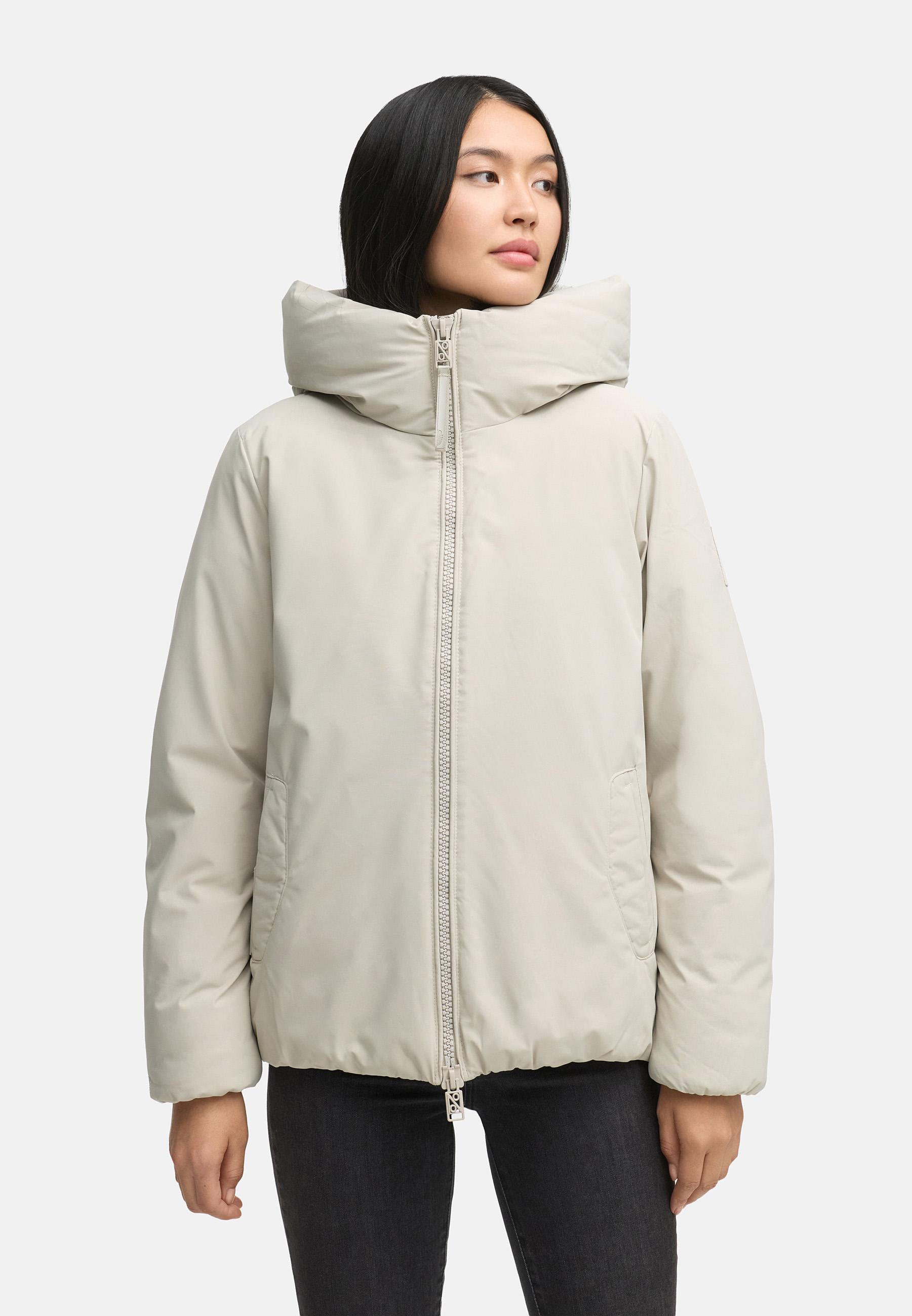 Winterjacke mit Kapuze "Blütenlicht 14" Bone