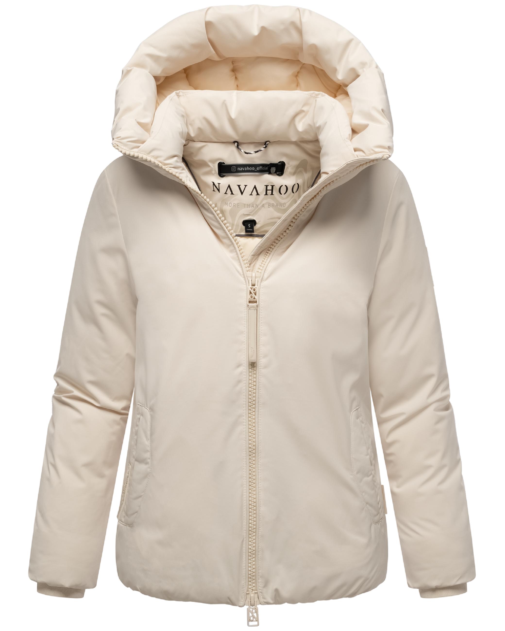 Winterjacke mit Kapuze "Blütenlicht 14" Cream