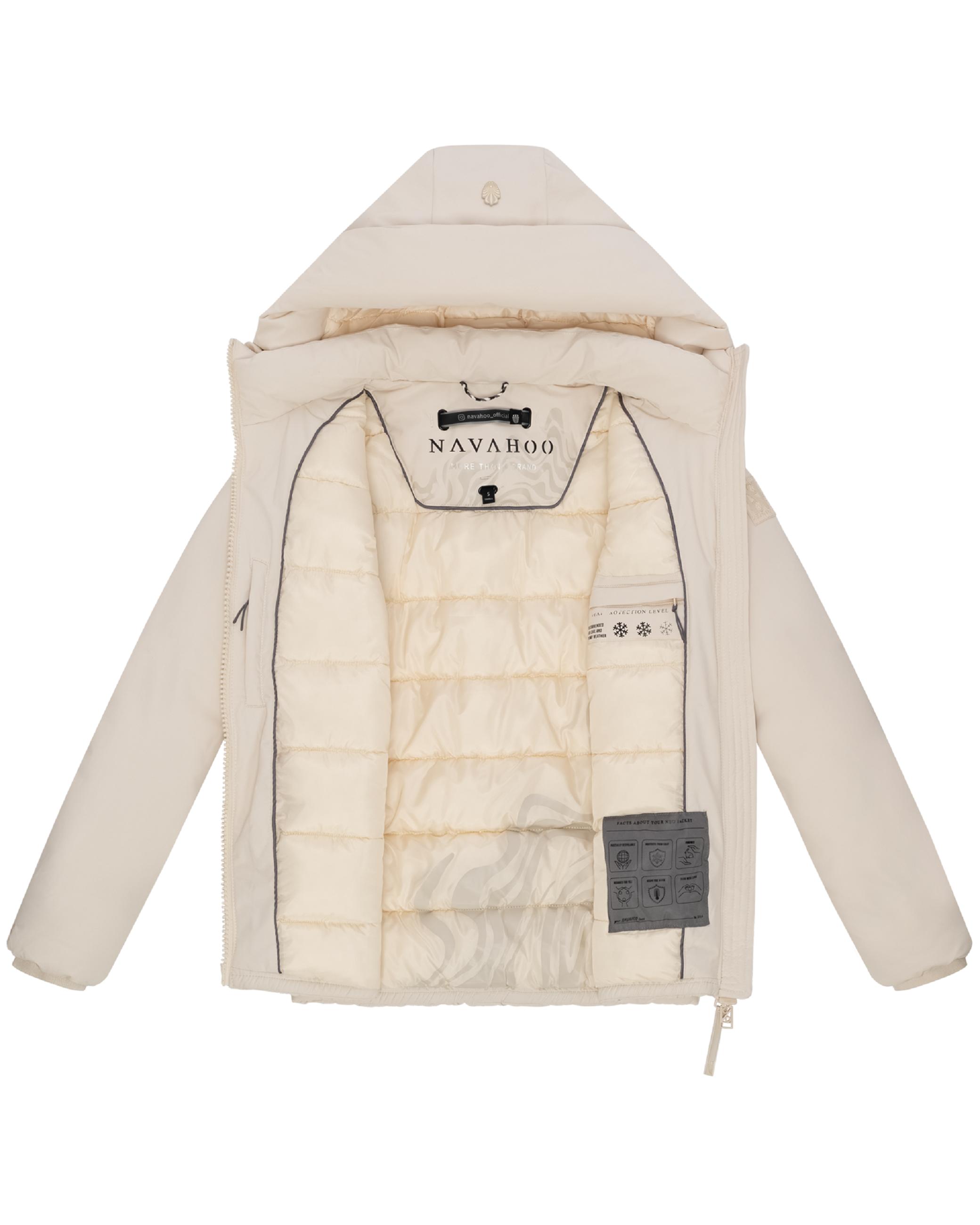 Winterjacke mit Kapuze "Blütenlicht 14" Cream