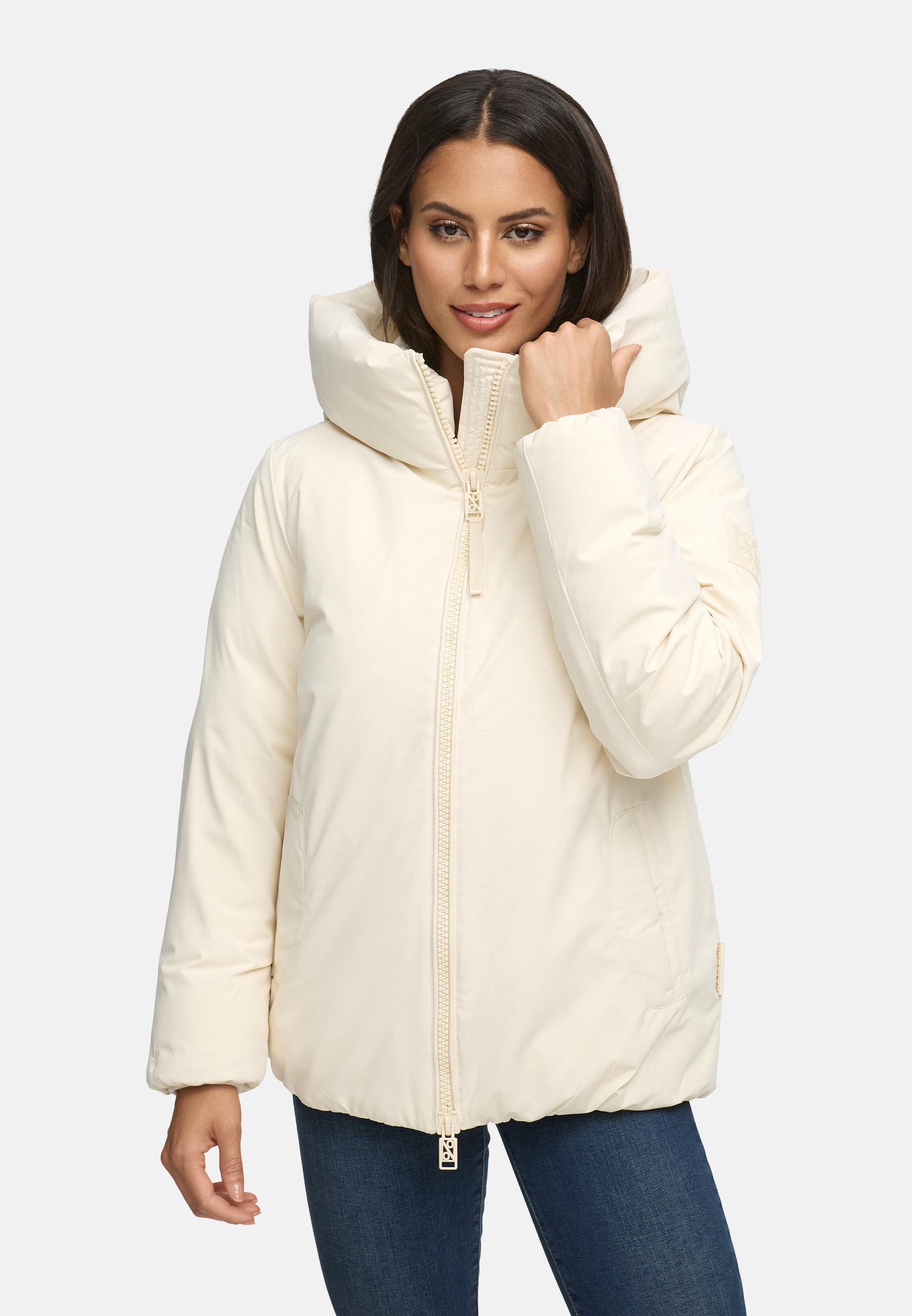 Winterjacke mit Kapuze "Blütenlicht 14" Cream