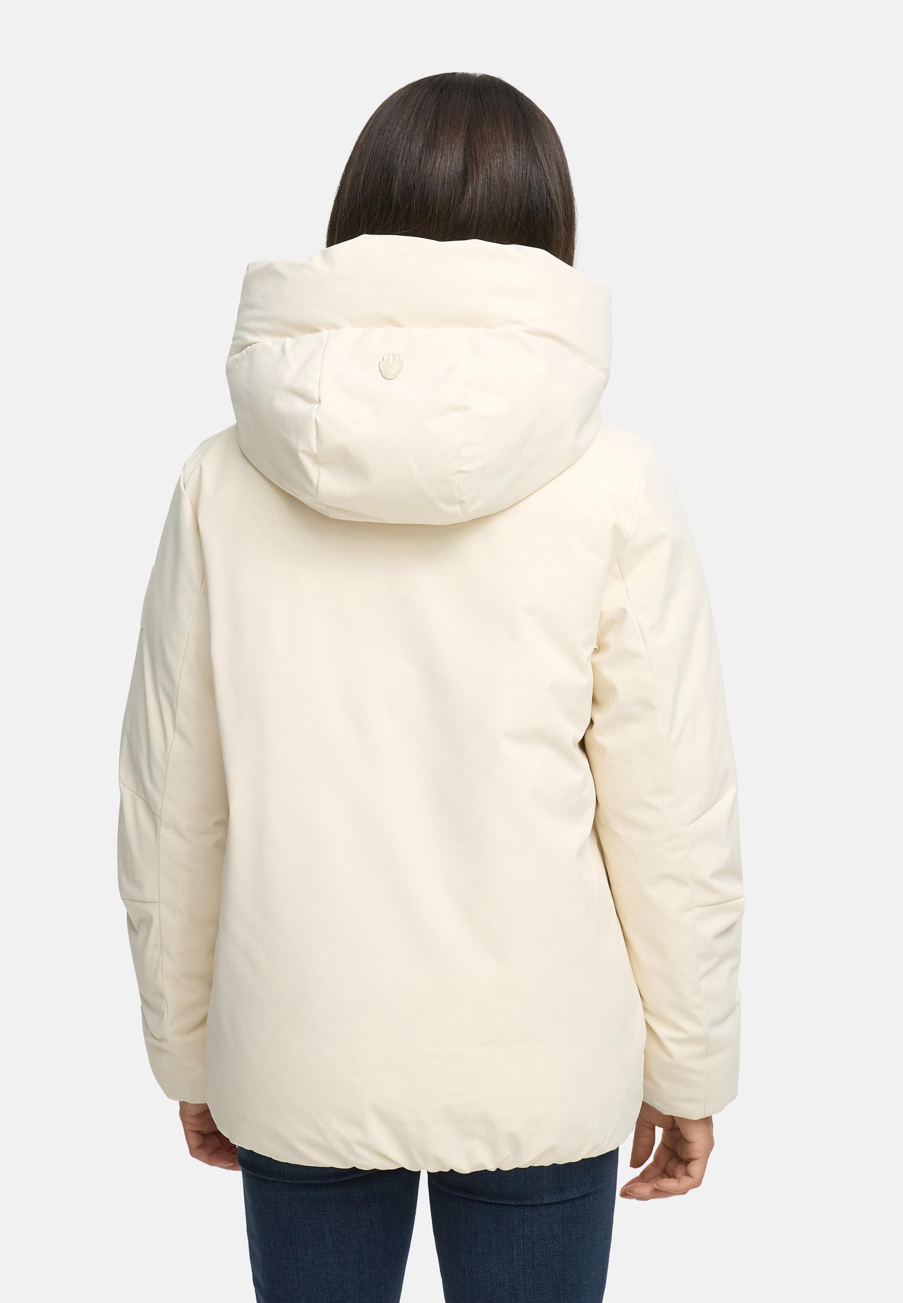 Winterjacke mit Kapuze "Blütenlicht 14" Cream