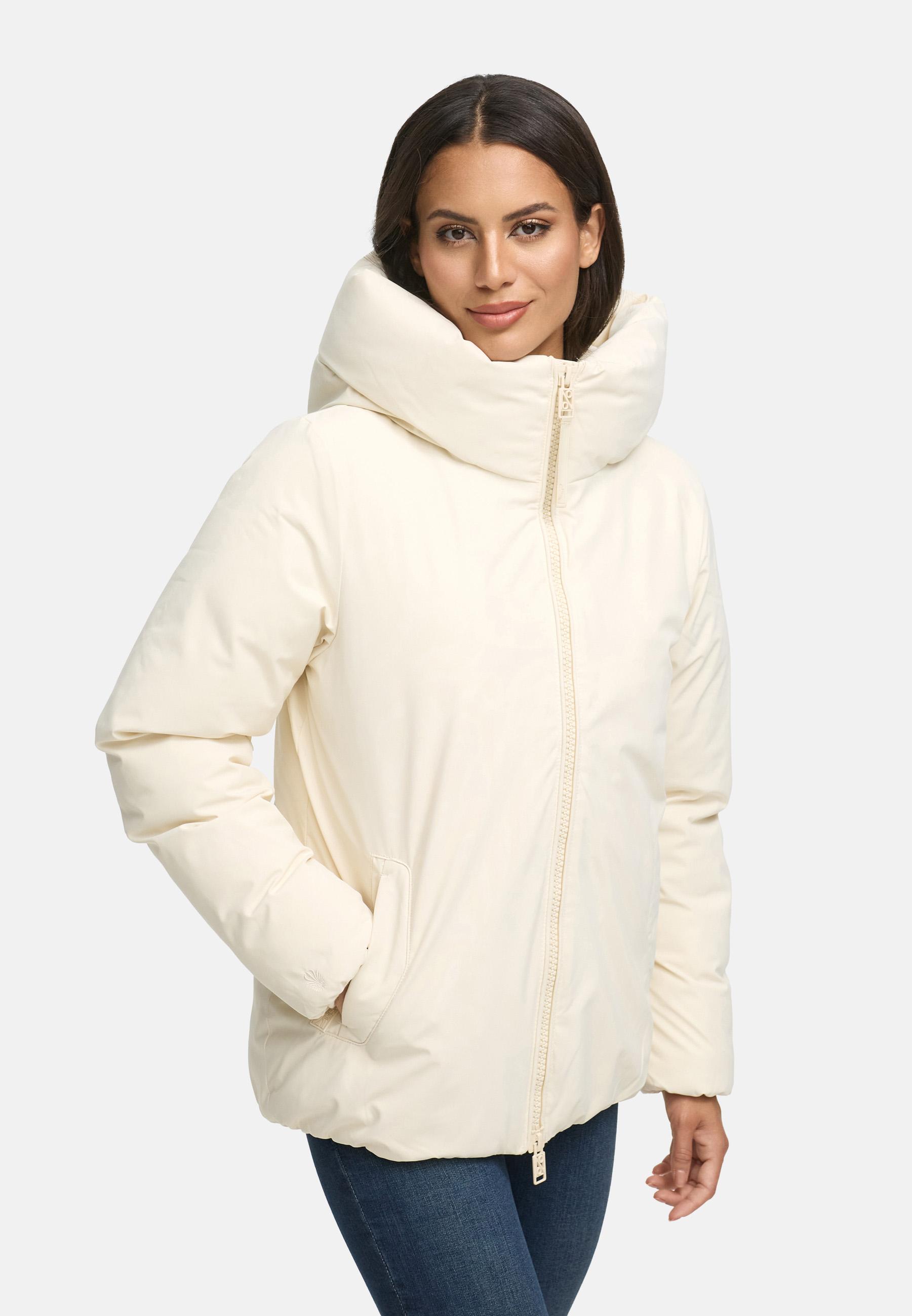 Winterjacke mit Kapuze "Blütenlicht 14" Cream