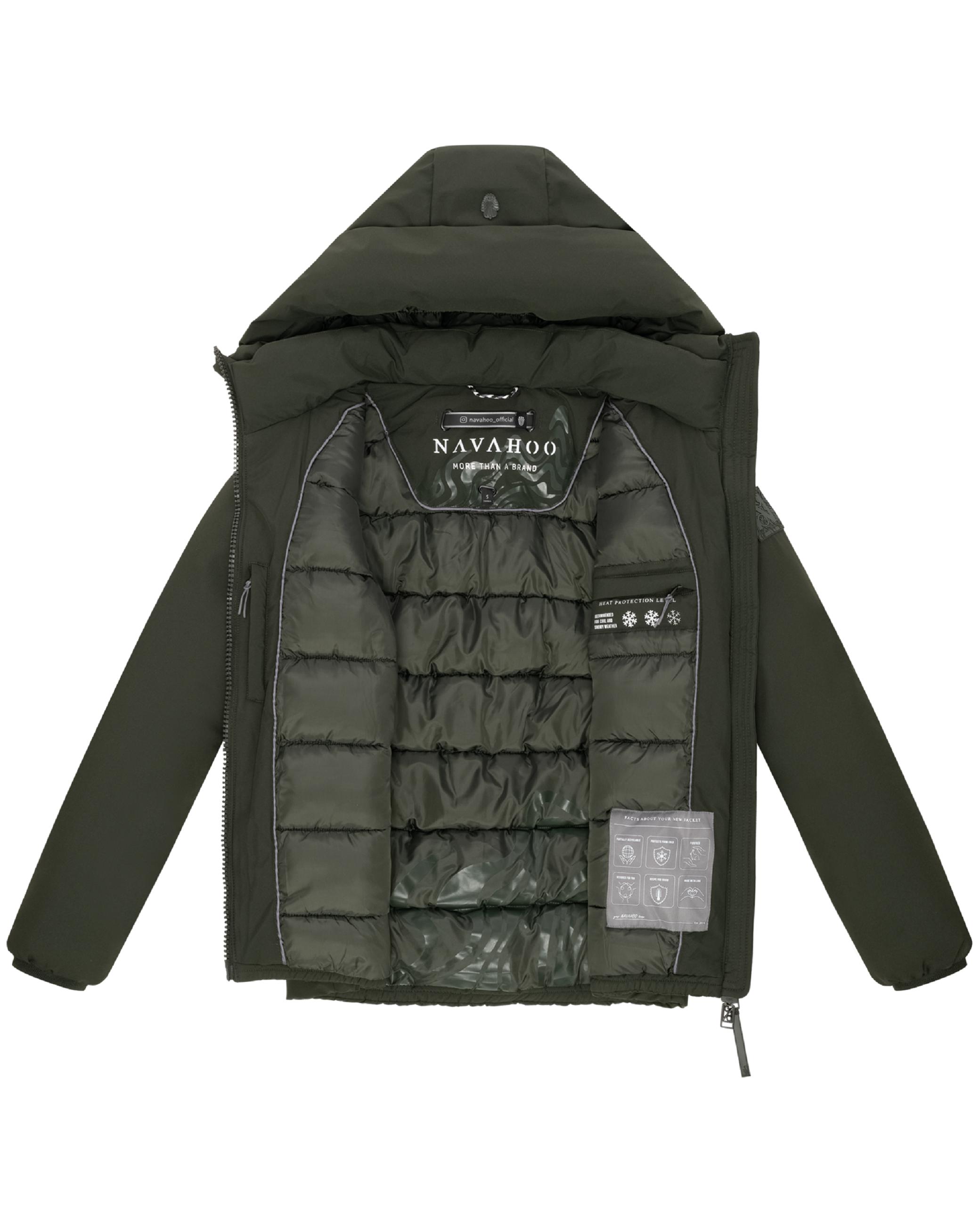 Winterjacke mit Kapuze "Blütenlicht 14" Dark Olive