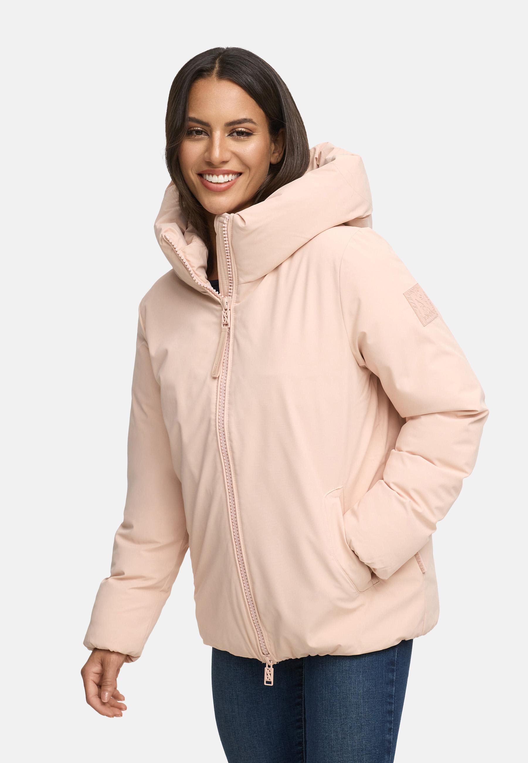 Winterjacke mit Kapuze "Blütenlicht 14" Light Peach