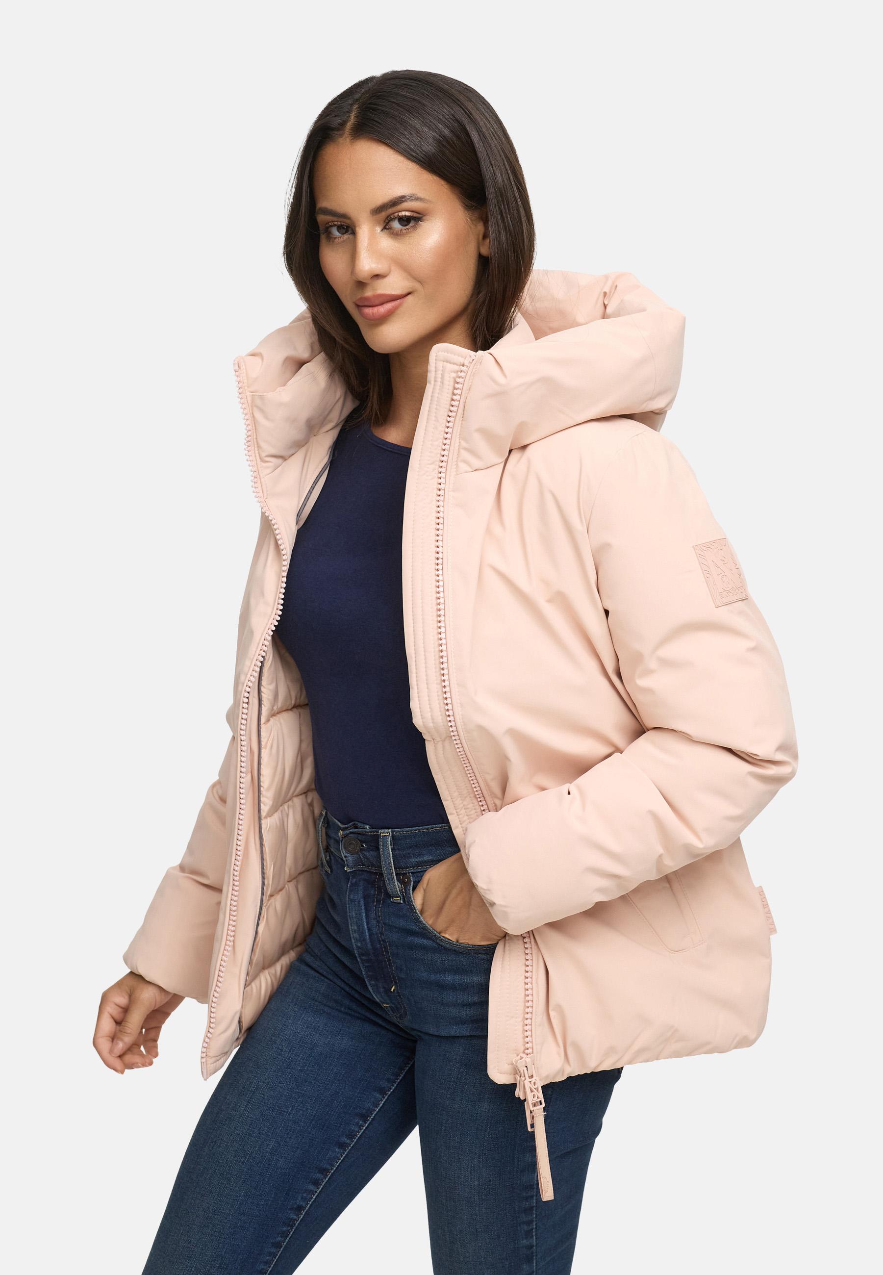 Winterjacke mit Kapuze "Blütenlicht 14" Light Peach