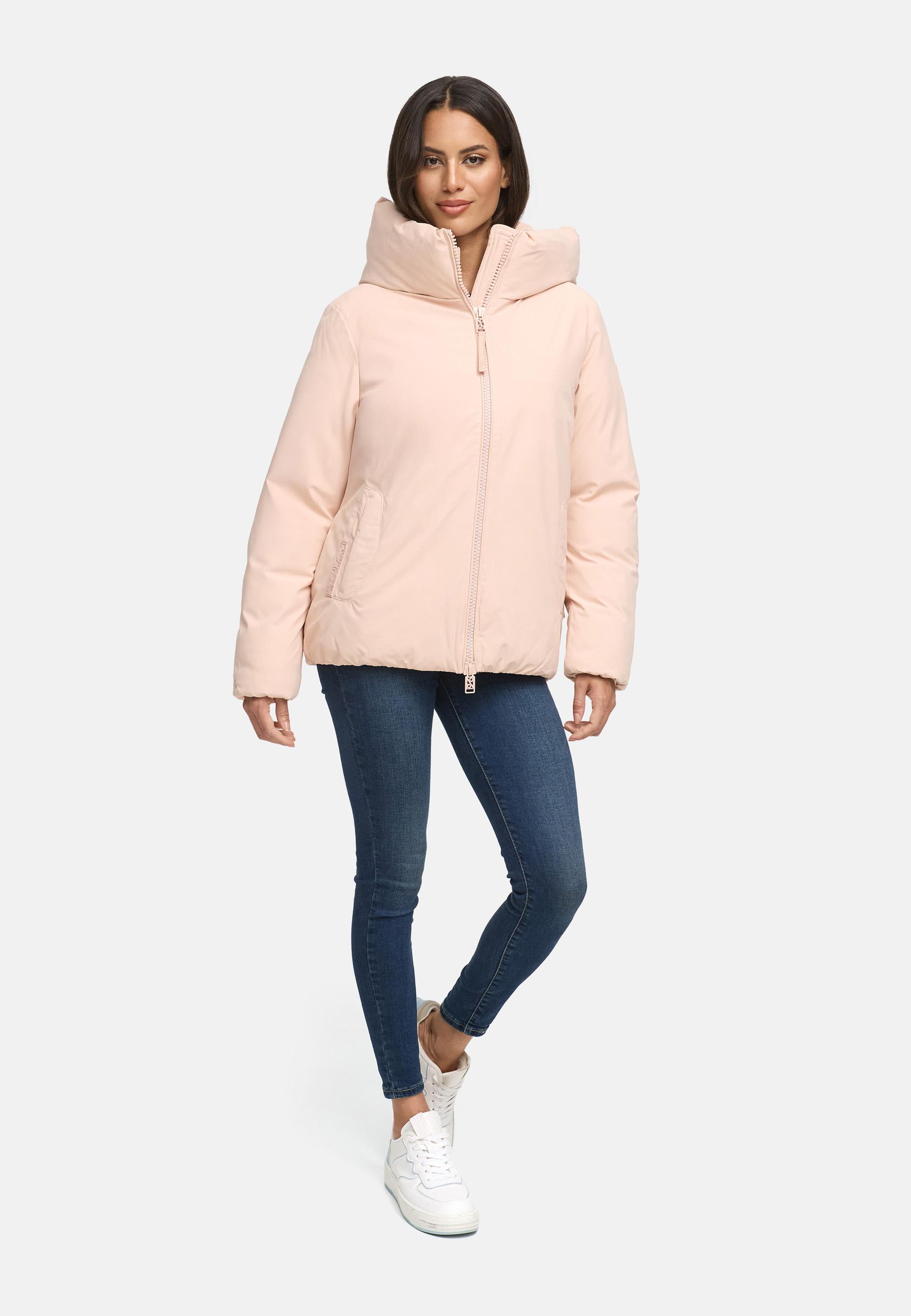 Winterjacke mit Kapuze "Blütenlicht 14" Light Peach