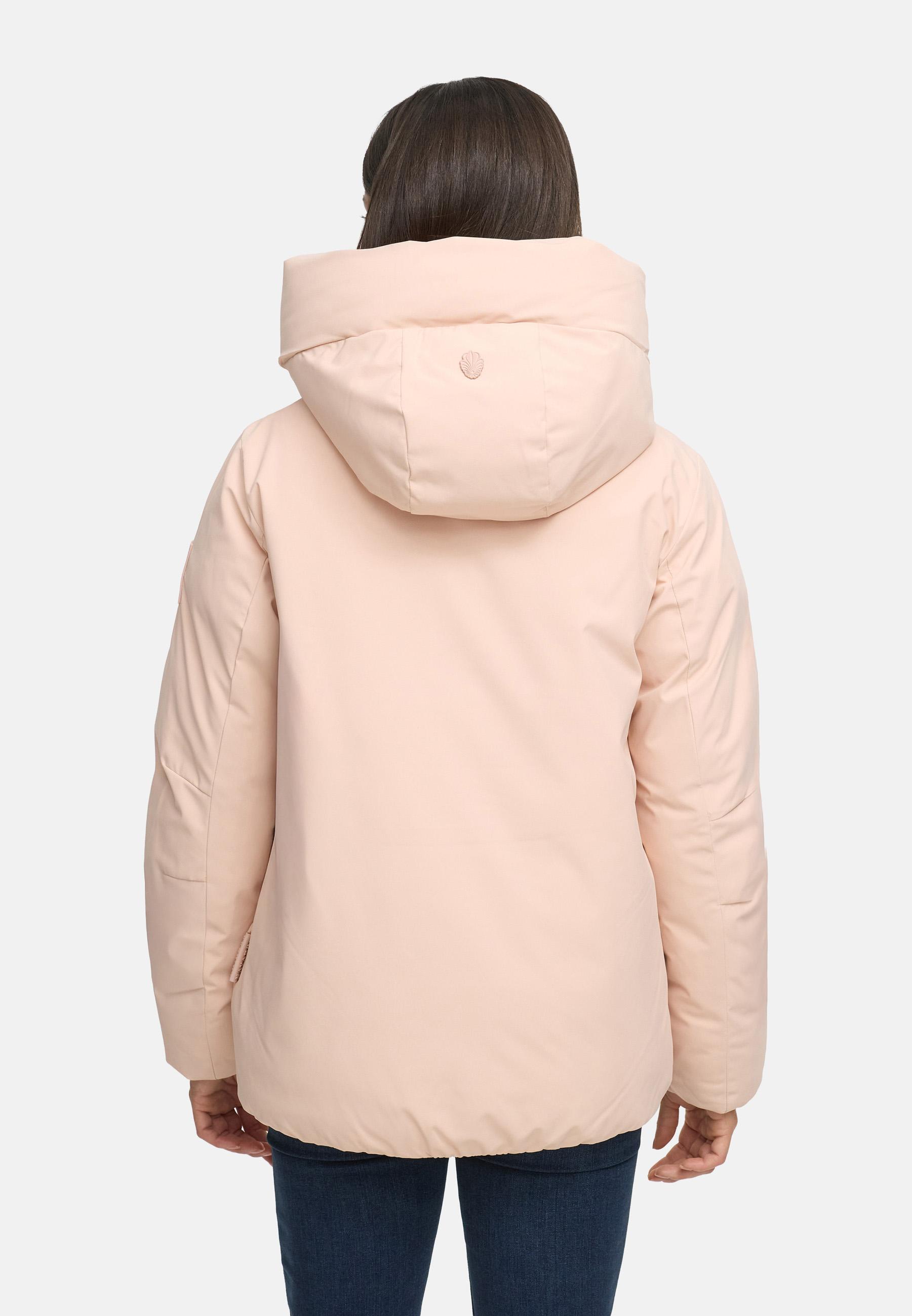 Winterjacke mit Kapuze "Blütenlicht 14" Light Peach