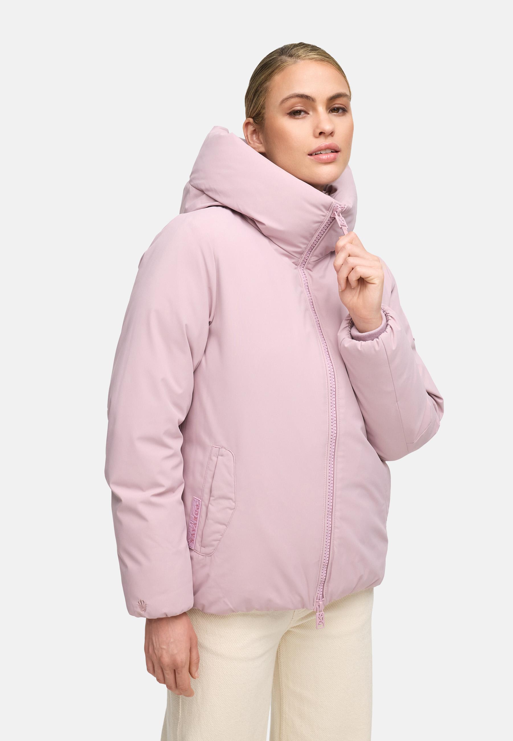 Winterjacke mit Kapuze "Blütenlicht 14" Lilac Rose