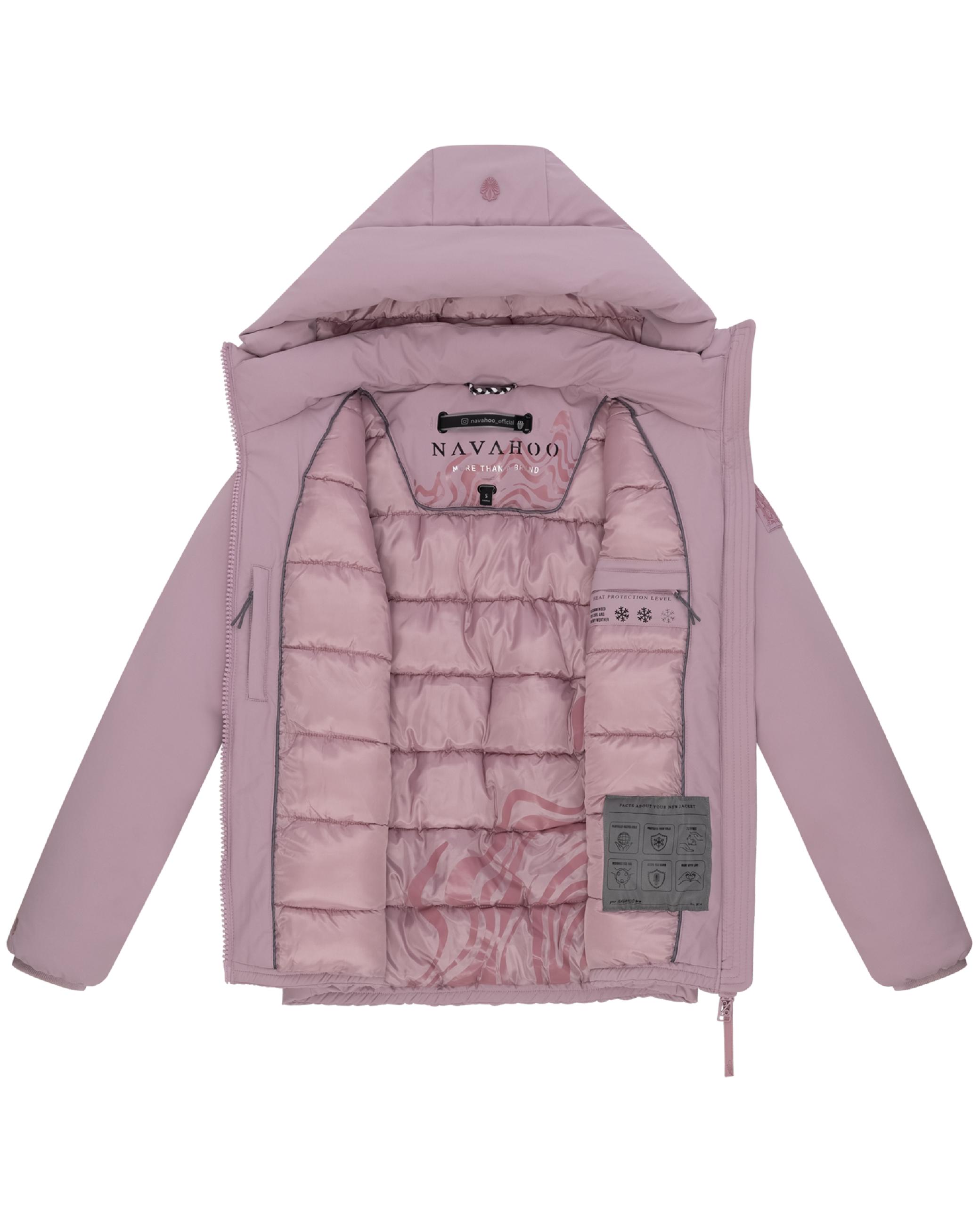 Winterjacke mit Kapuze "Blütenlicht 14" Lilac Rose
