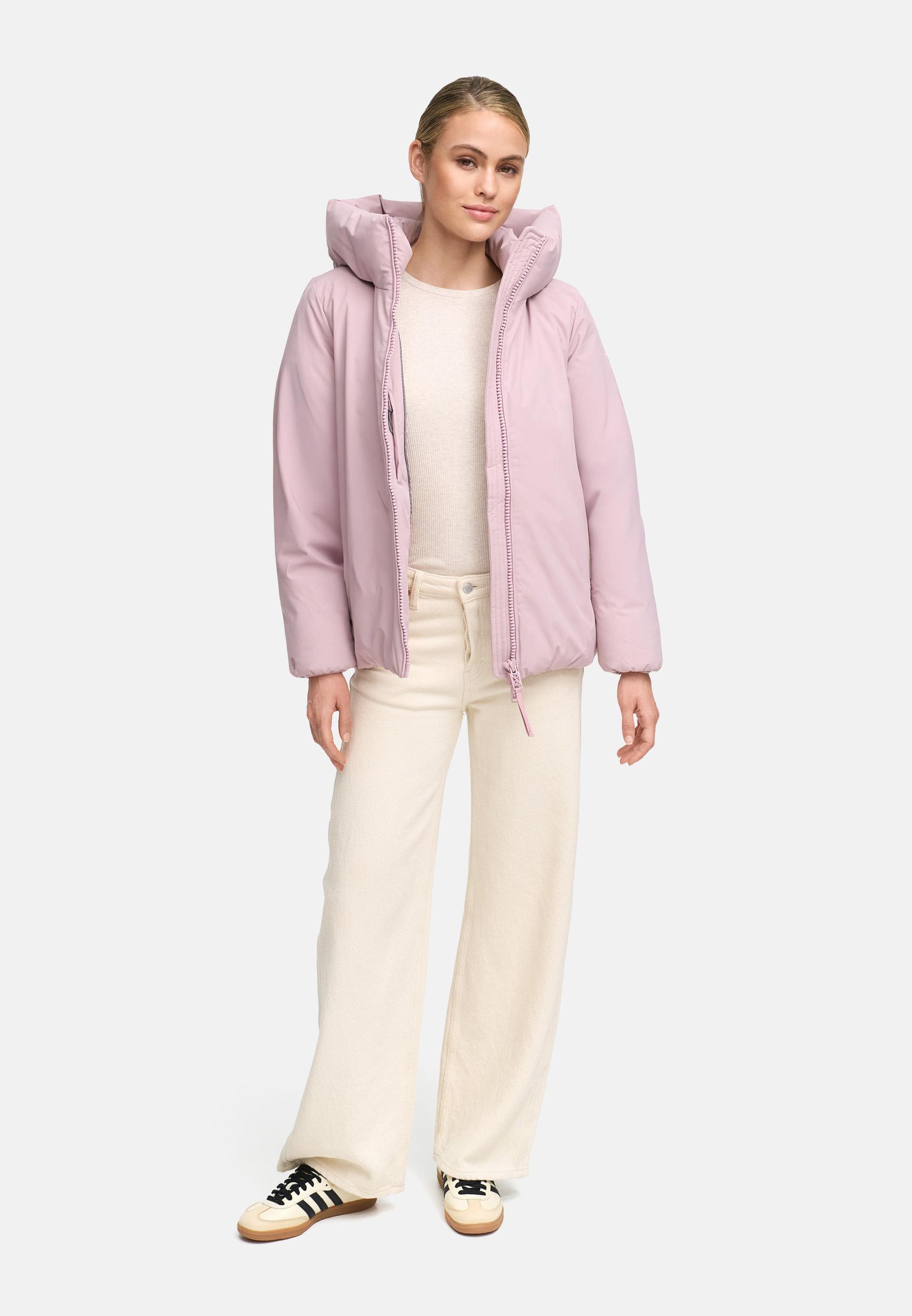 Winterjacke mit Kapuze "Blütenlicht 14" Lilac Rose