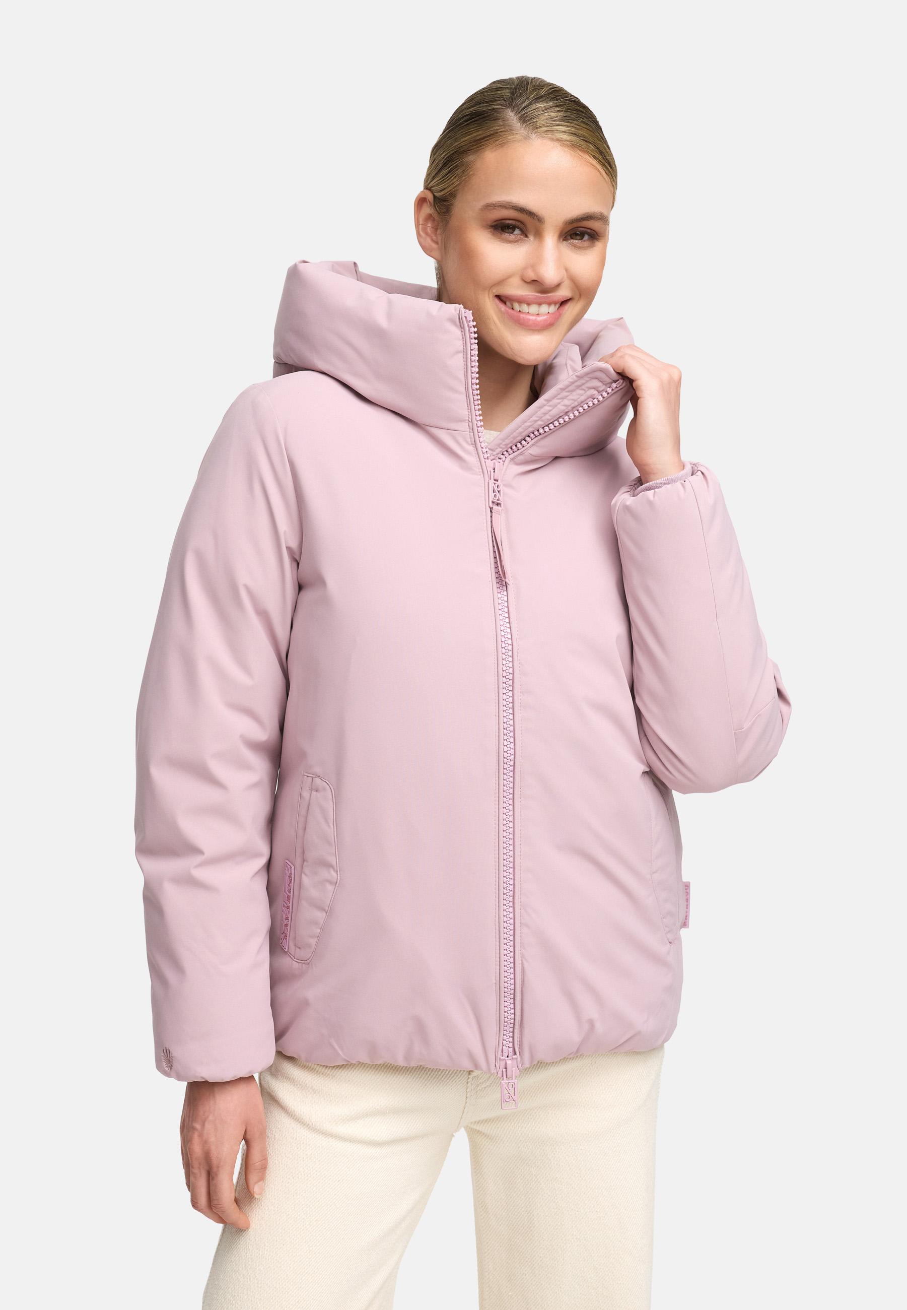 Winterjacke mit Kapuze "Blütenlicht 14" Lilac Rose