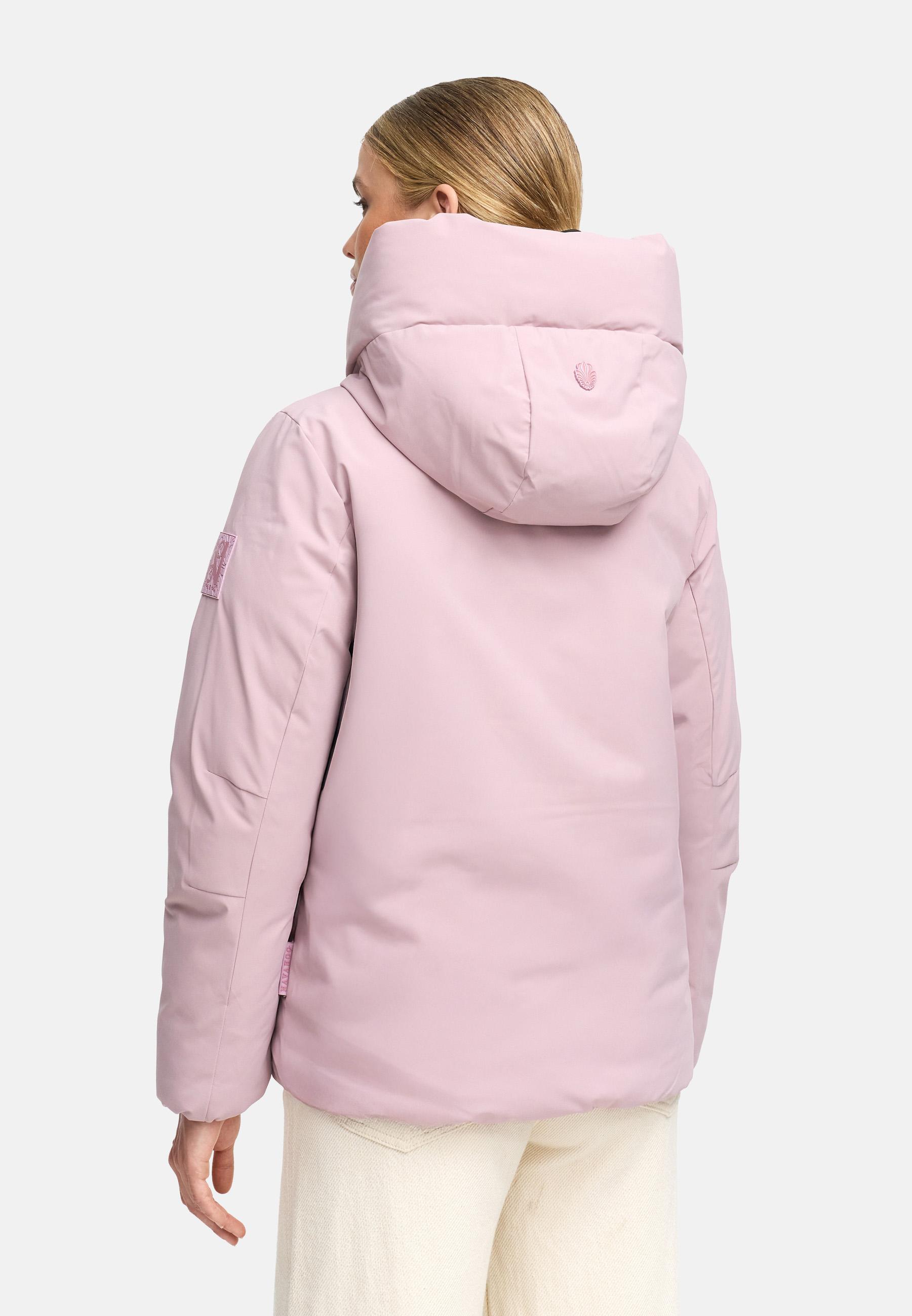 Winterjacke mit Kapuze "Blütenlicht 14" Lilac Rose