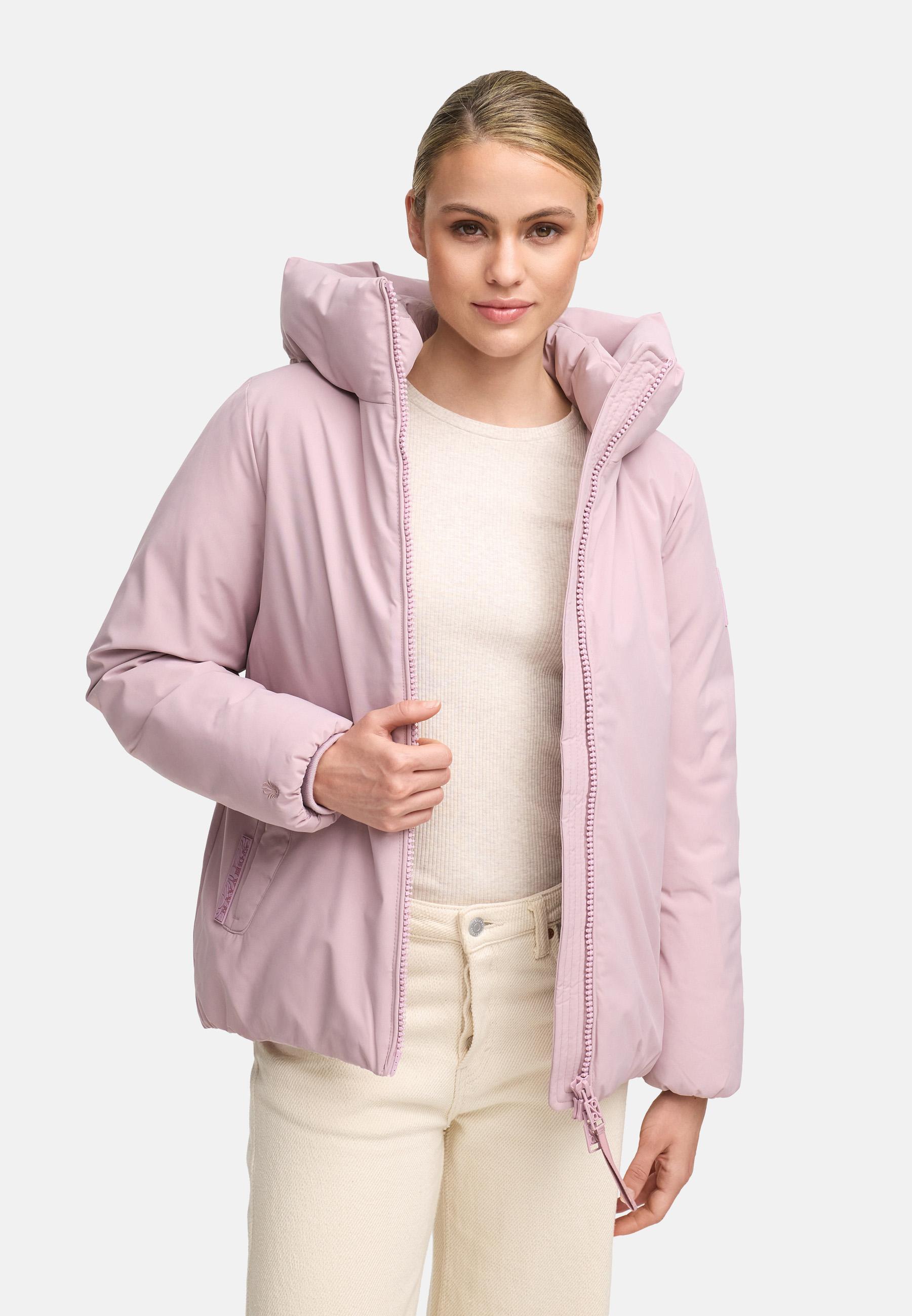 Winterjacke mit Kapuze "Blütenlicht 14" Lilac Rose