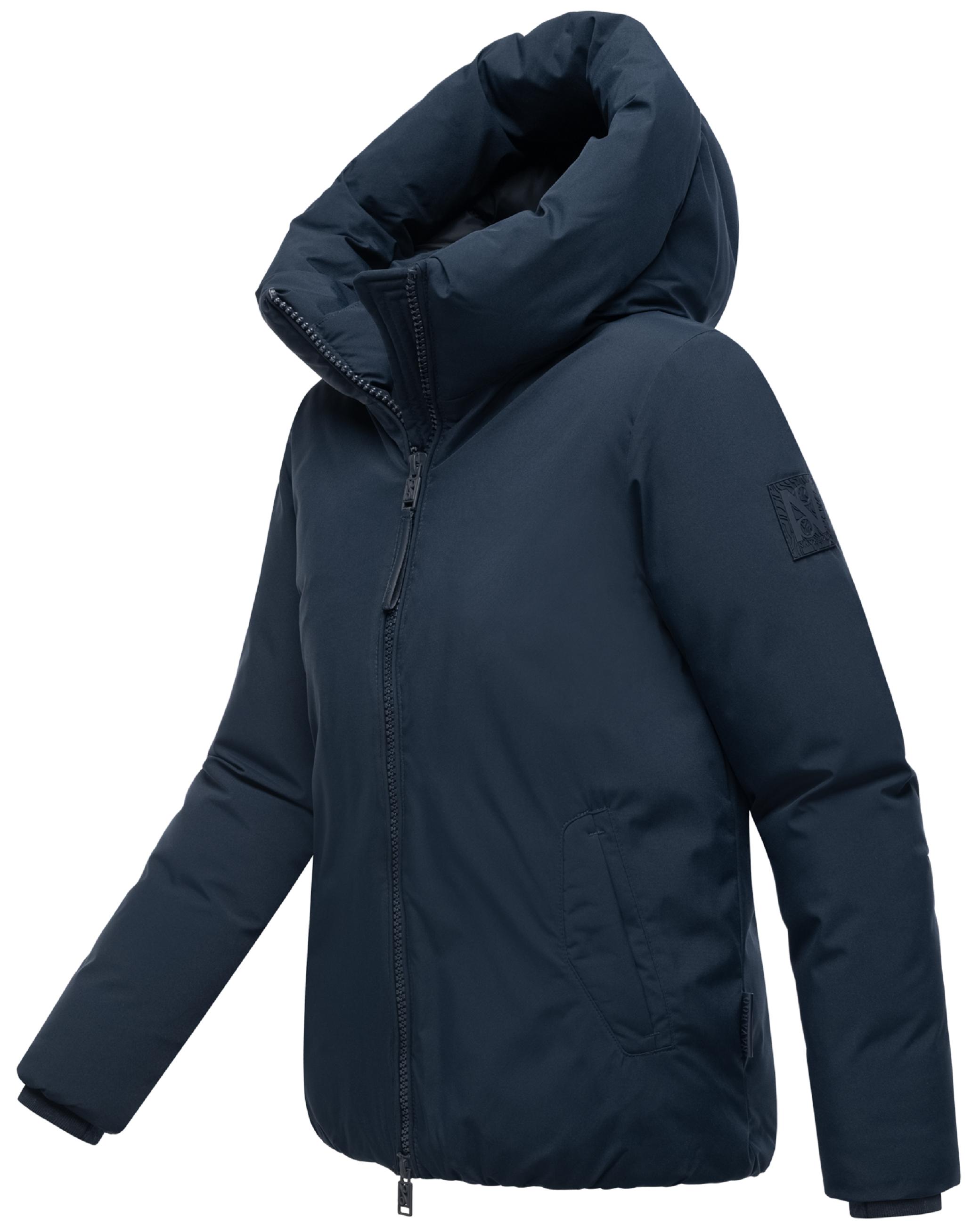 Winterjacke mit Kapuze "Blütenlicht 14" Navy