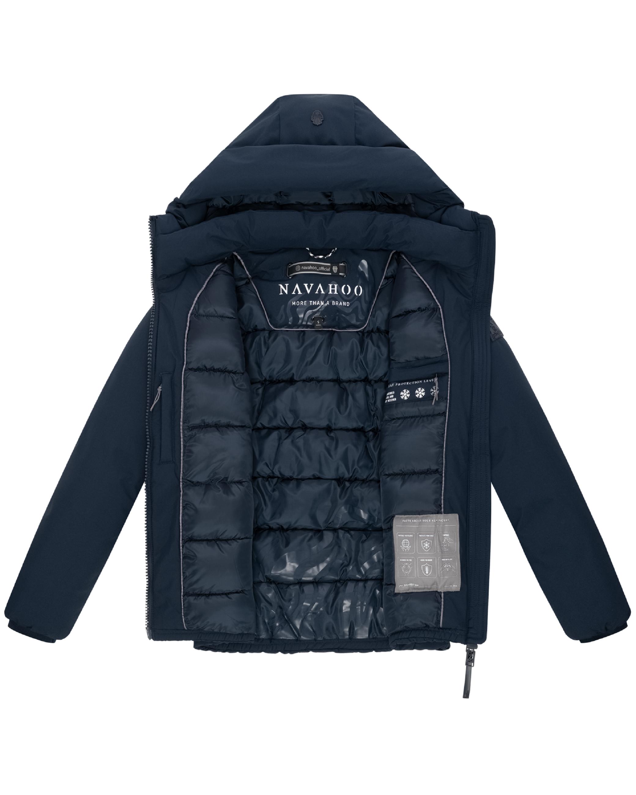 Winterjacke mit Kapuze "Blütenlicht 14" Navy