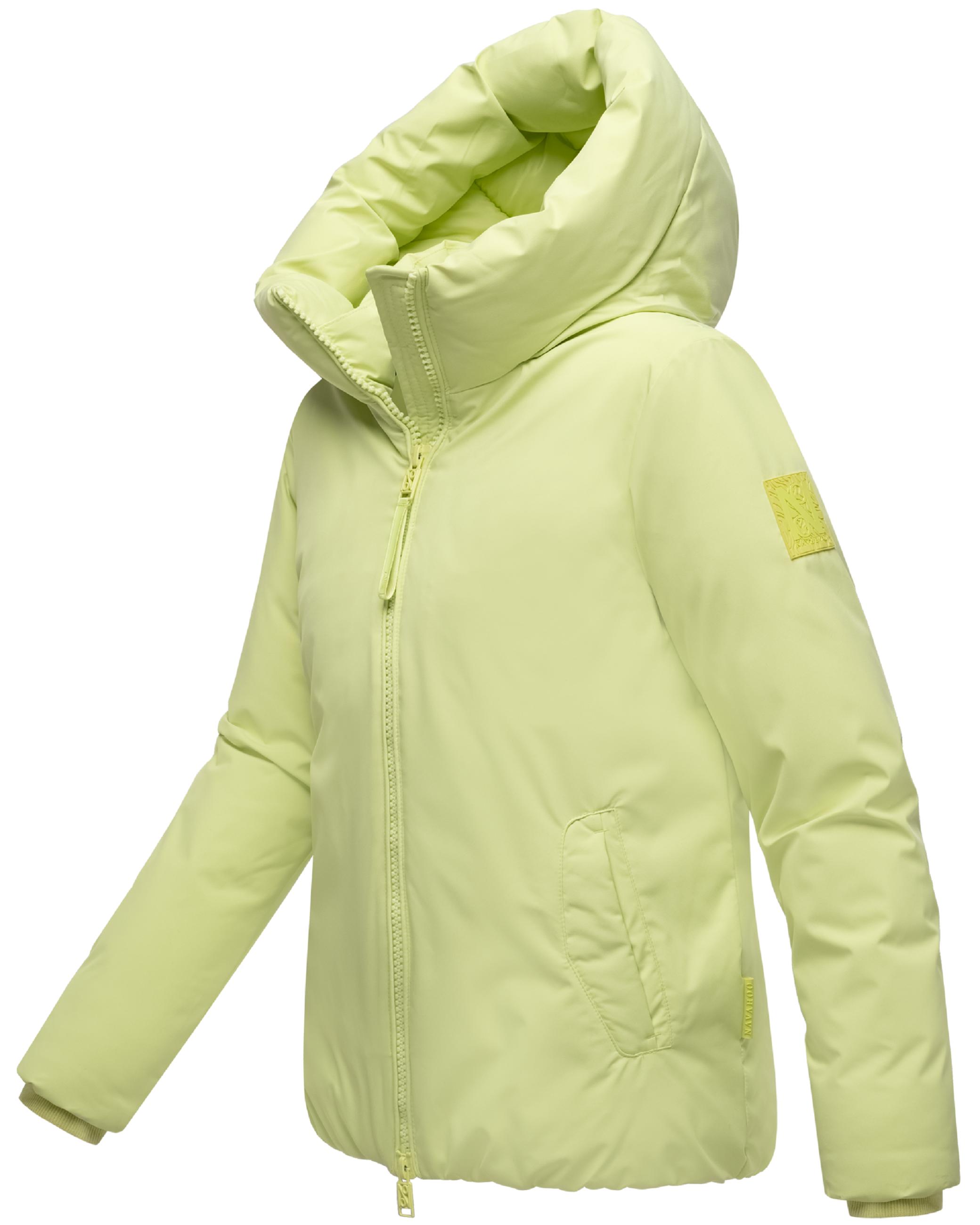 Winterjacke mit Kapuze "Blütenlicht 14" Pastell Lime