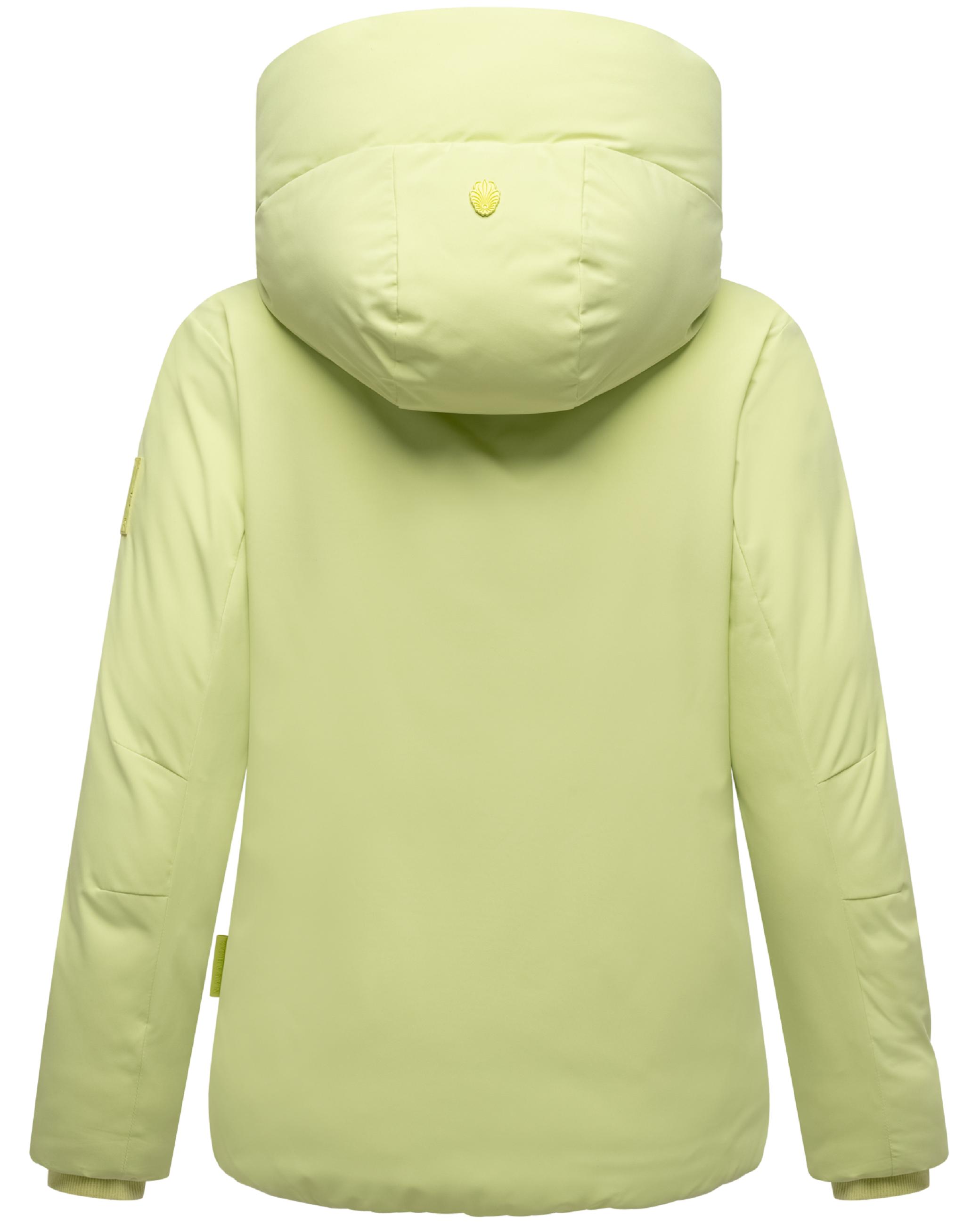 Winterjacke mit Kapuze "Blütenlicht 14" Pastell Lime