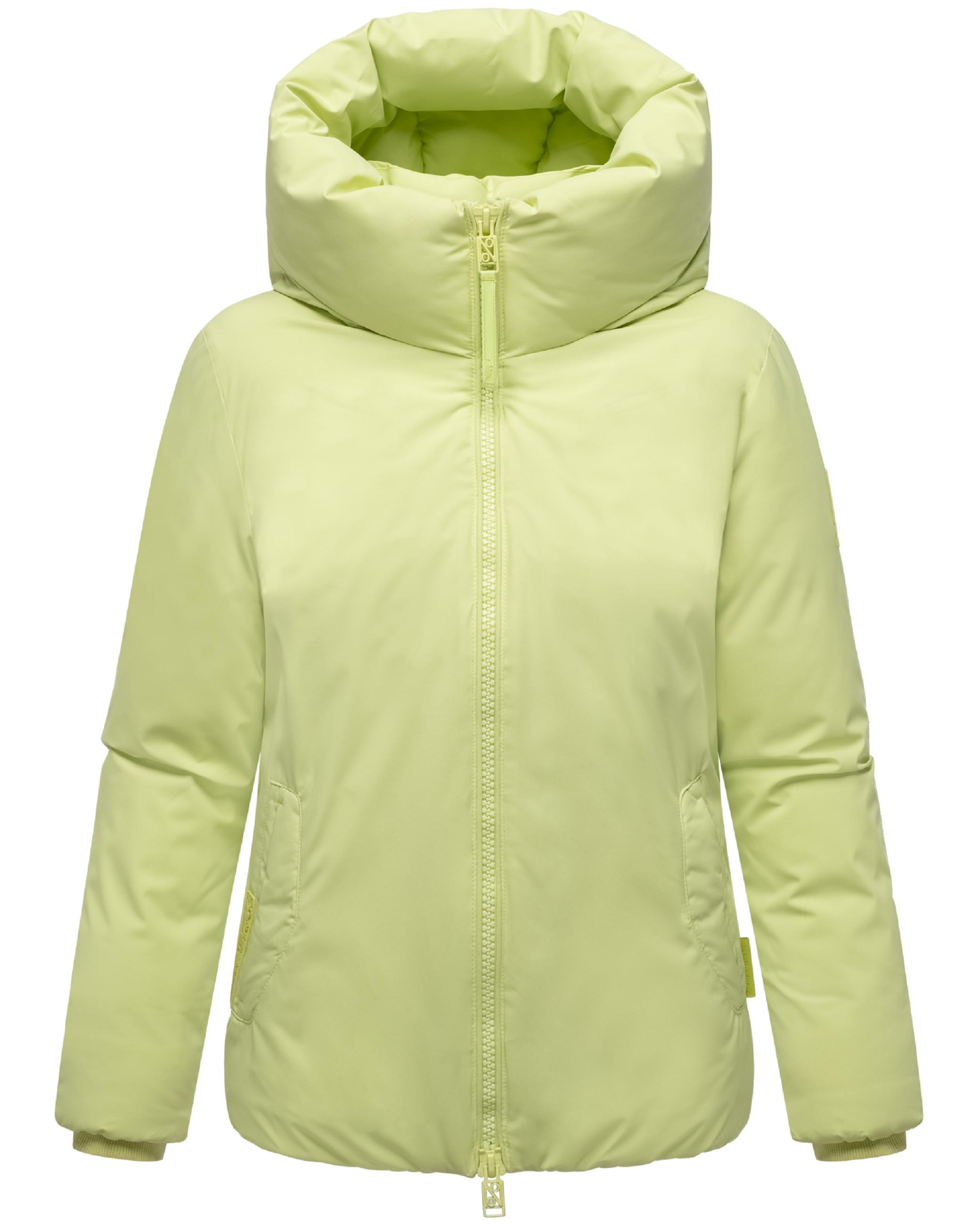 Winterjacke mit Kapuze "Blütenlicht 14" Pastell Lime