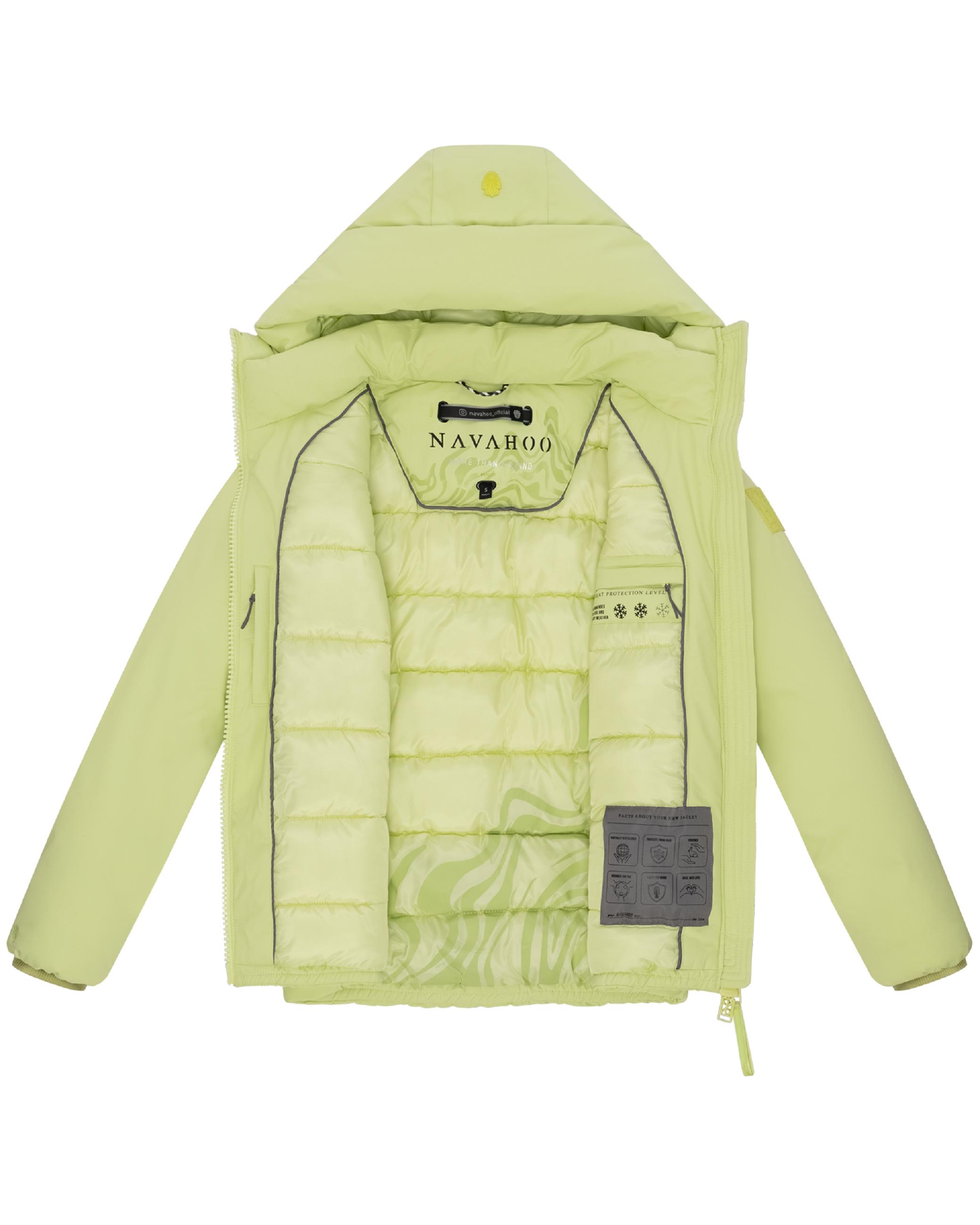 Winterjacke mit Kapuze "Blütenlicht 14" Pastell Lime