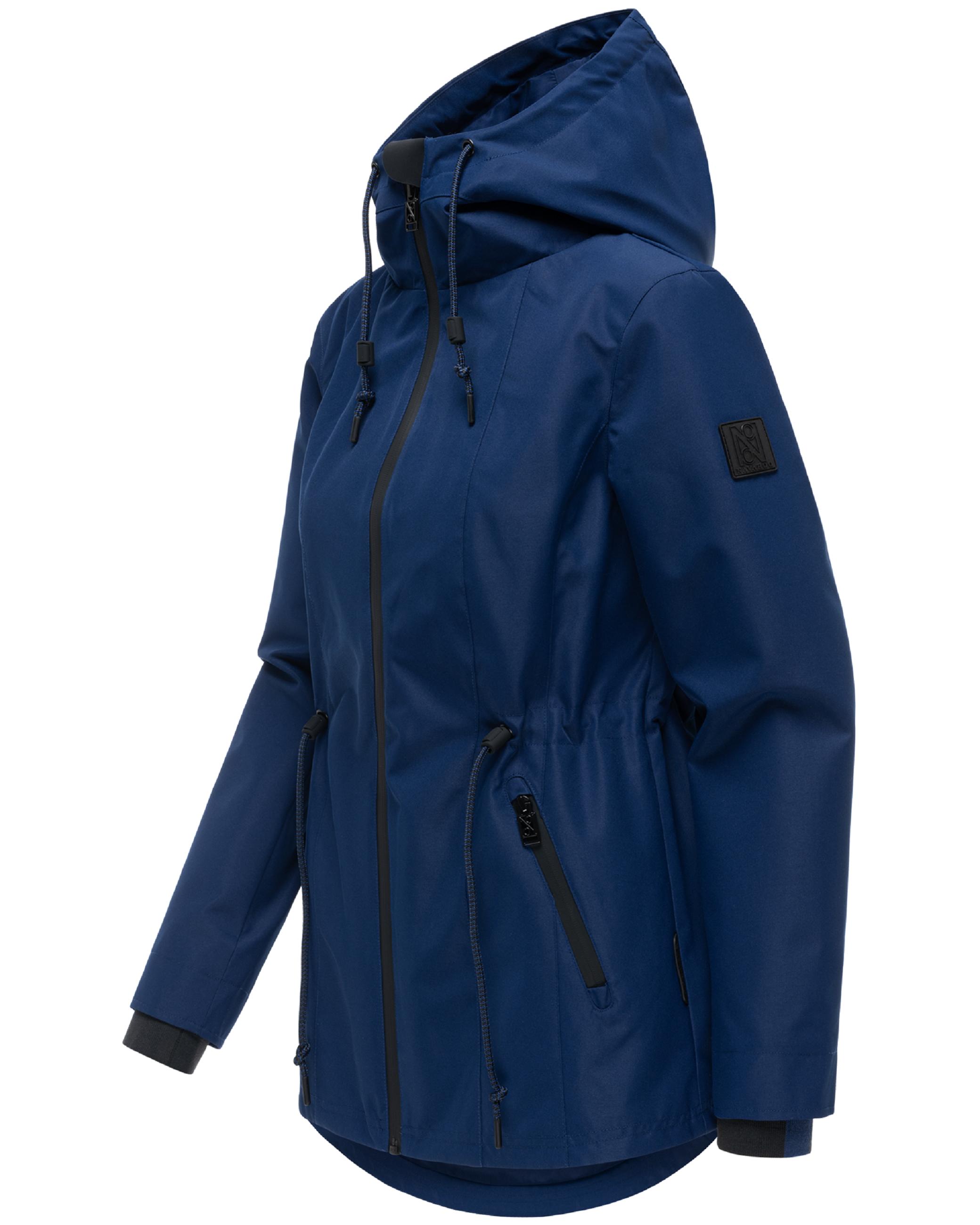 Übergangsjacke mit verstellbarer Kapuze "Blumentanz 14" Navy