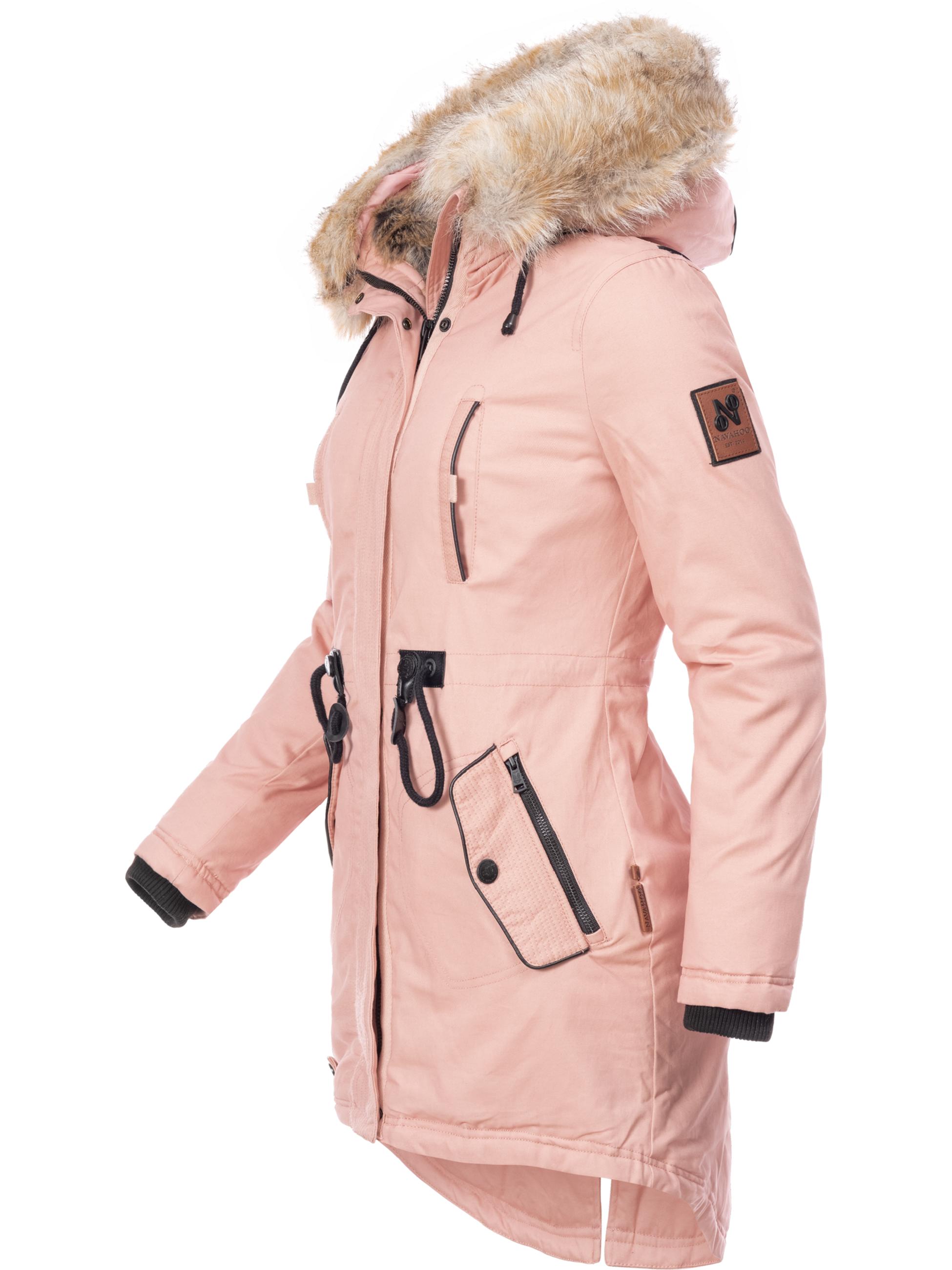 Winterparka mit Kunstfell-Kapuze "Bombii" Rosa