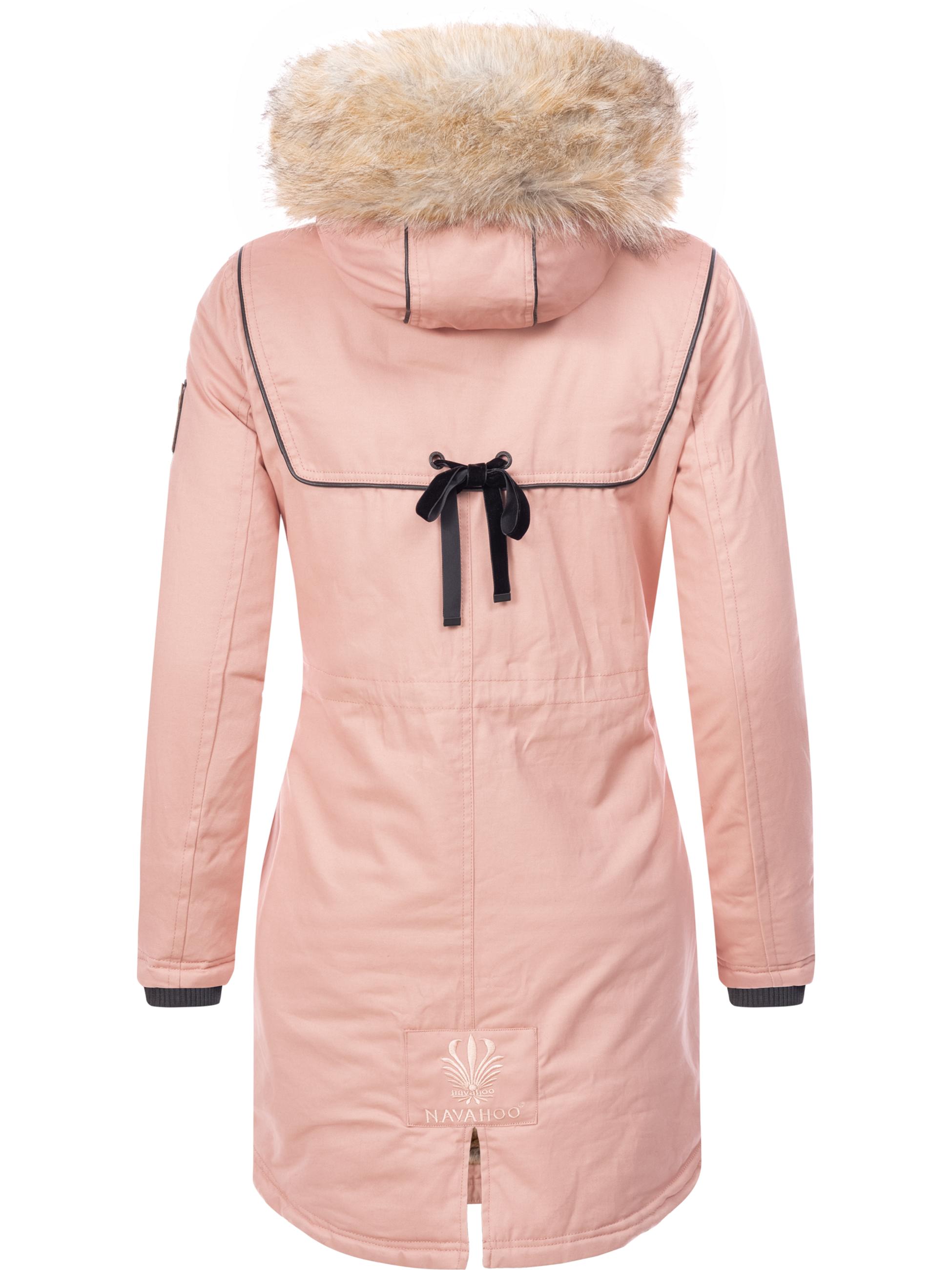 Winterparka mit Kunstfell-Kapuze "Bombii" Rosa