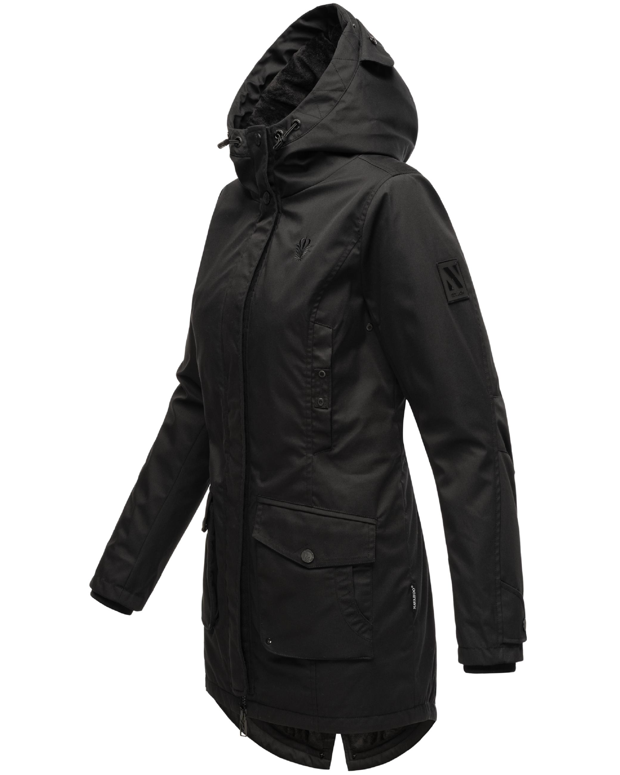 Wasserdichter Parka mit Kapuze "Brinjaa" Black