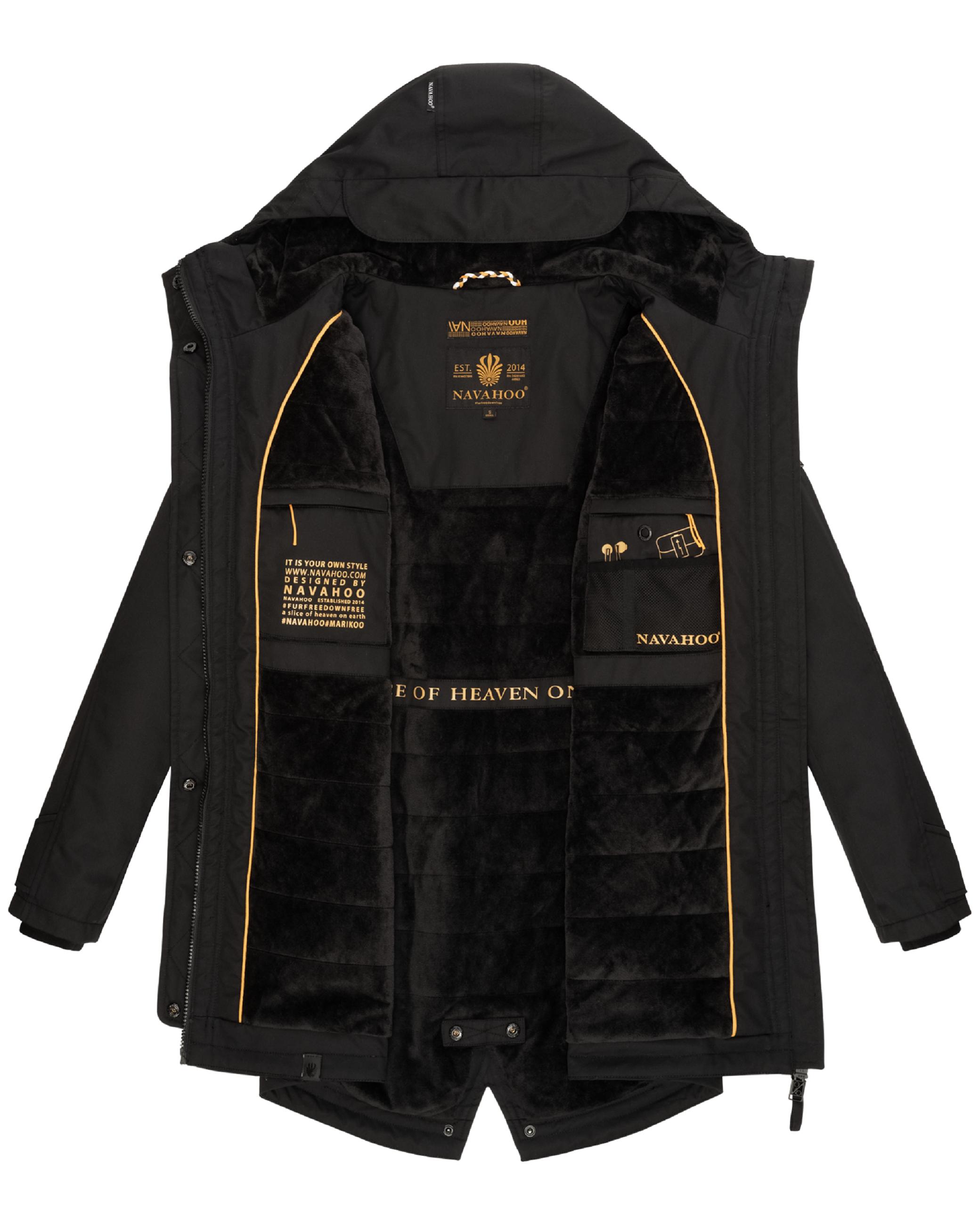 Wasserdichter Parka mit Kapuze "Brinjaa" Black