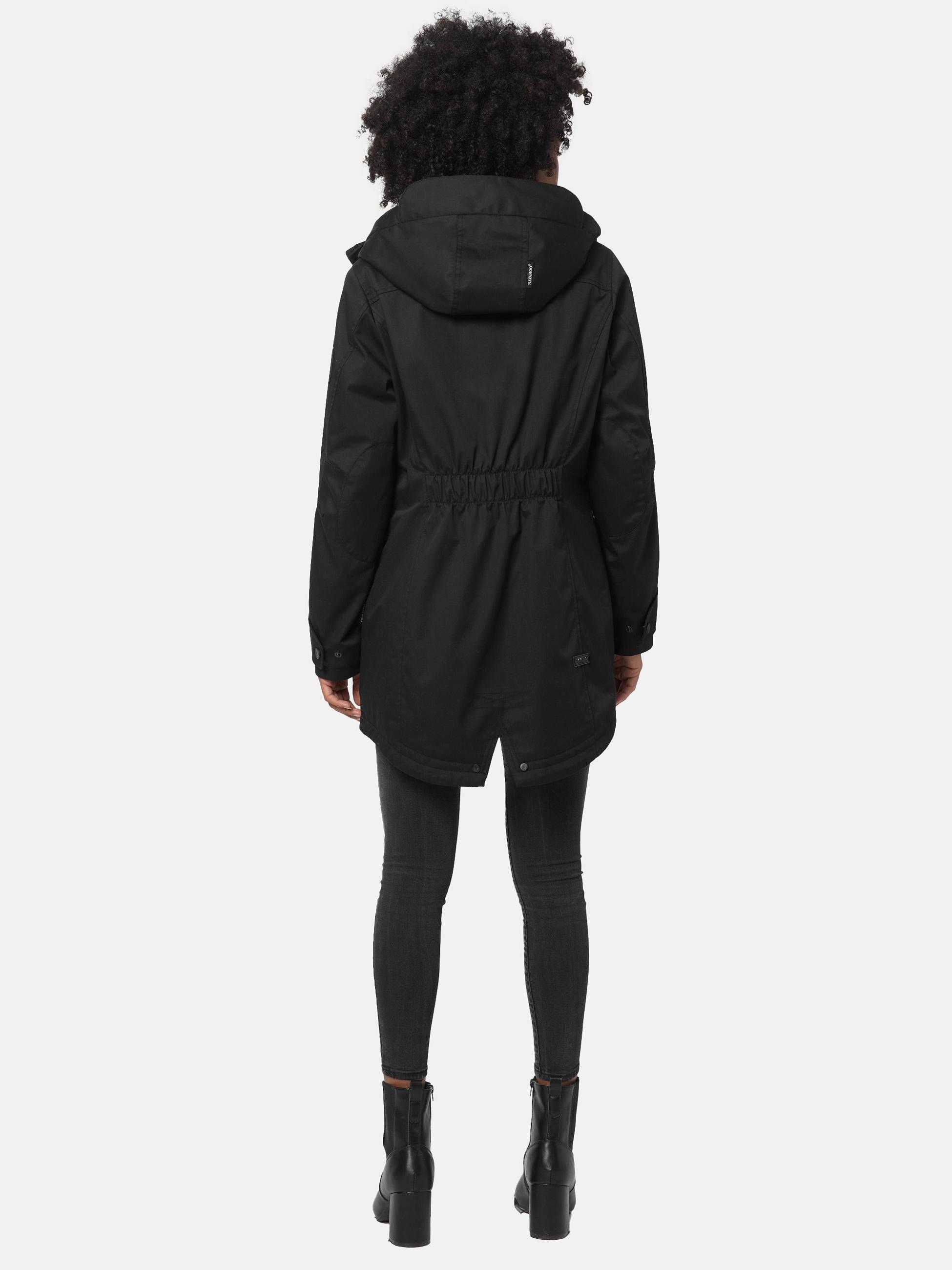 Wasserdichter Parka mit Kapuze "Brinjaa" Black