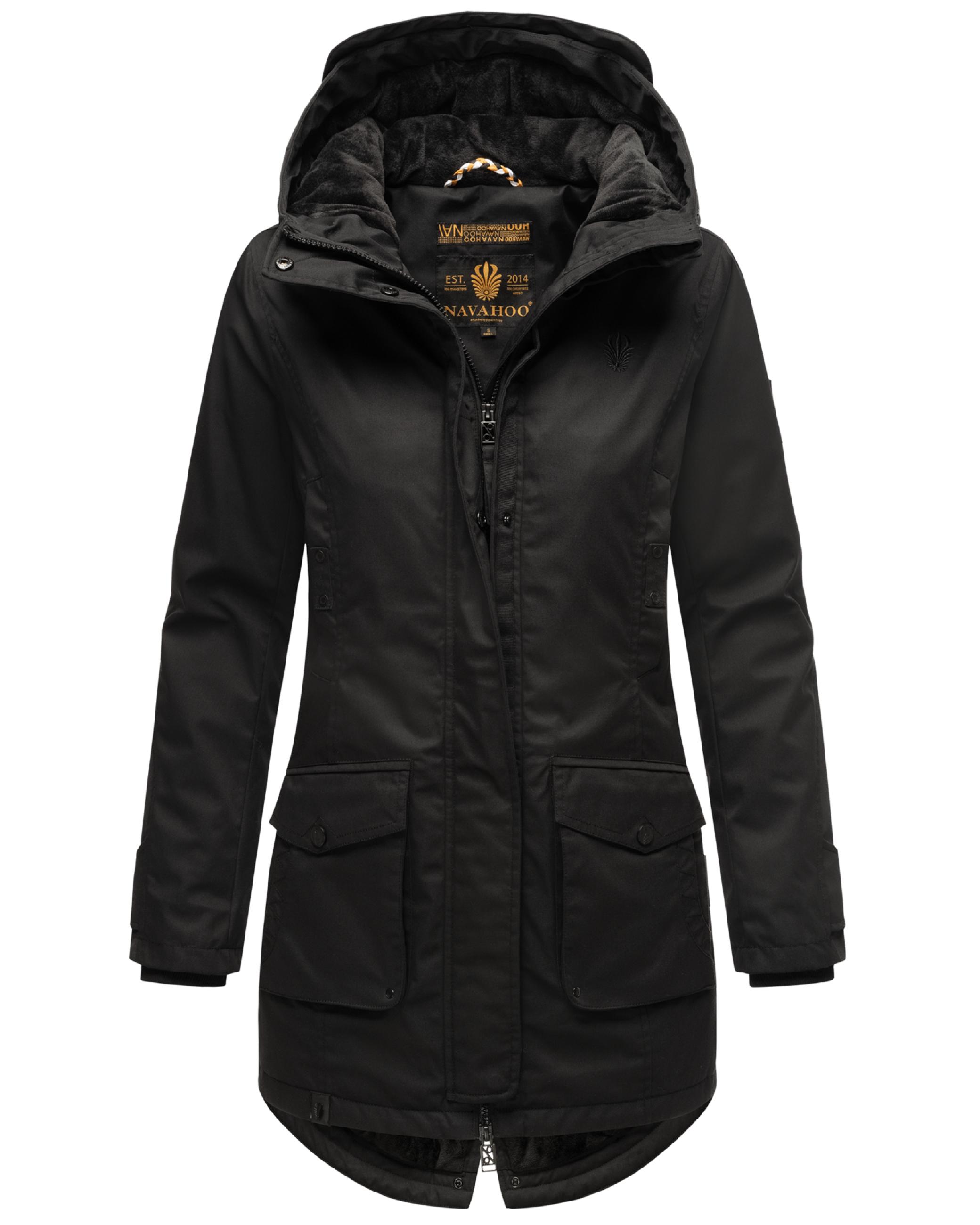 Wasserdichter Parka mit Kapuze "Brinjaa" Black