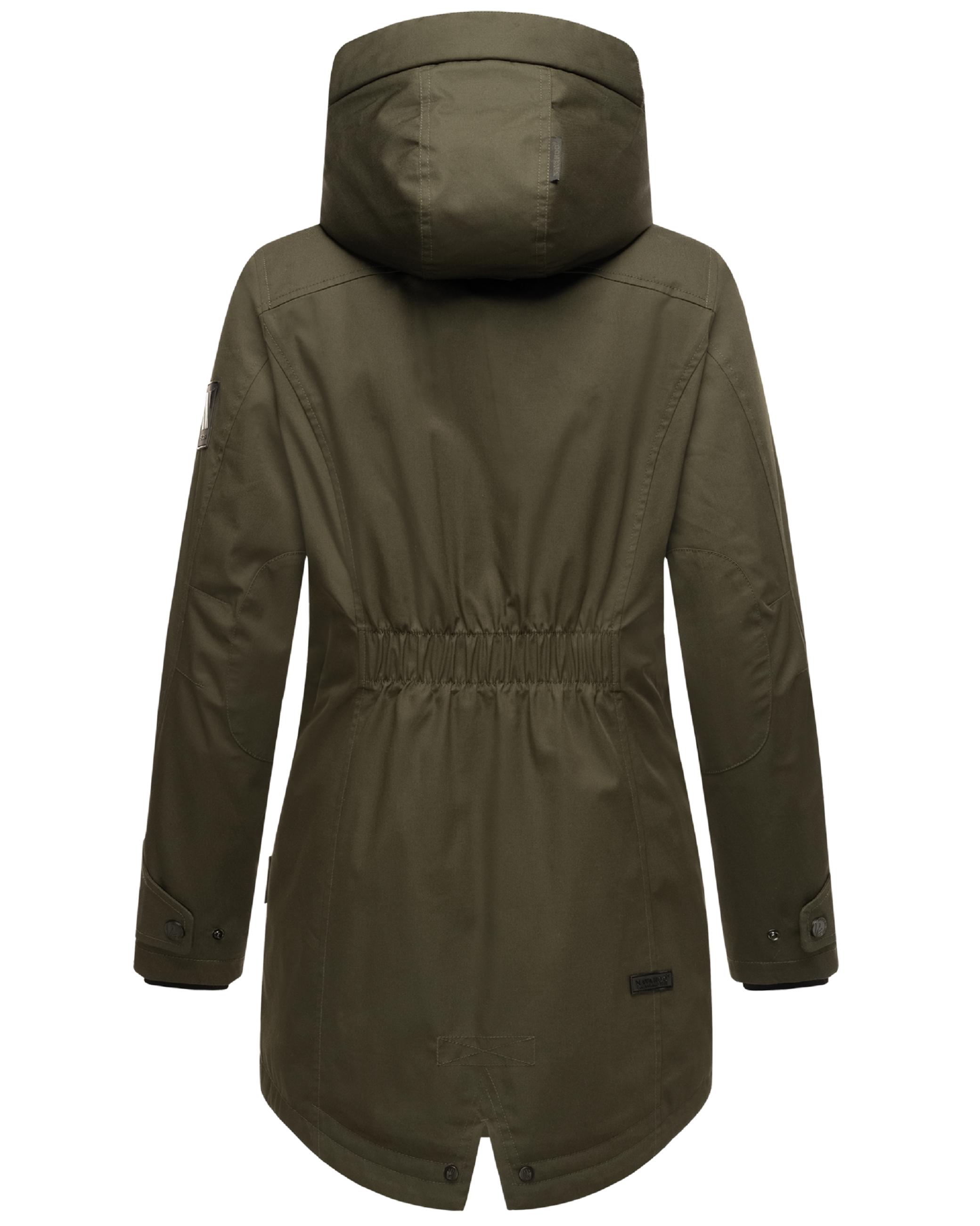 Wasserdichter Parka mit Kapuze "Brinjaa" Dark Olive