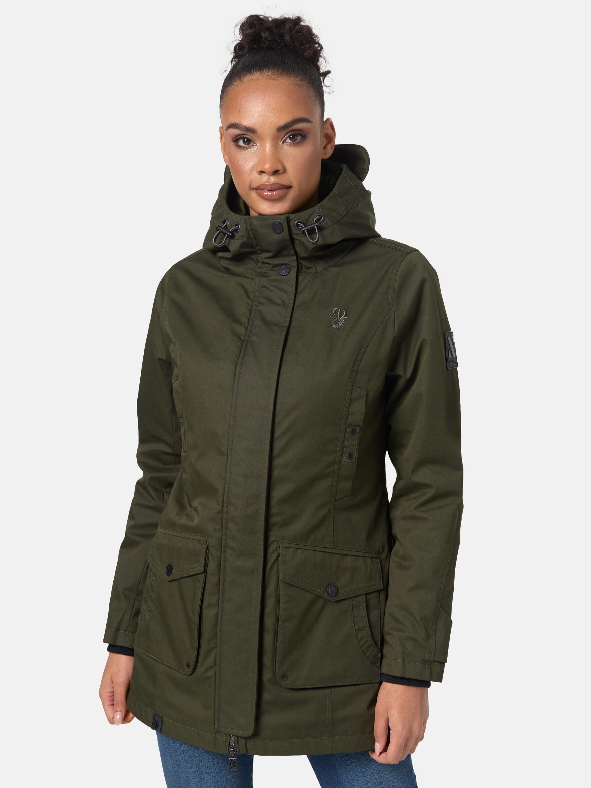 Wasserdichter Parka mit Kapuze "Brinjaa" Dark Olive