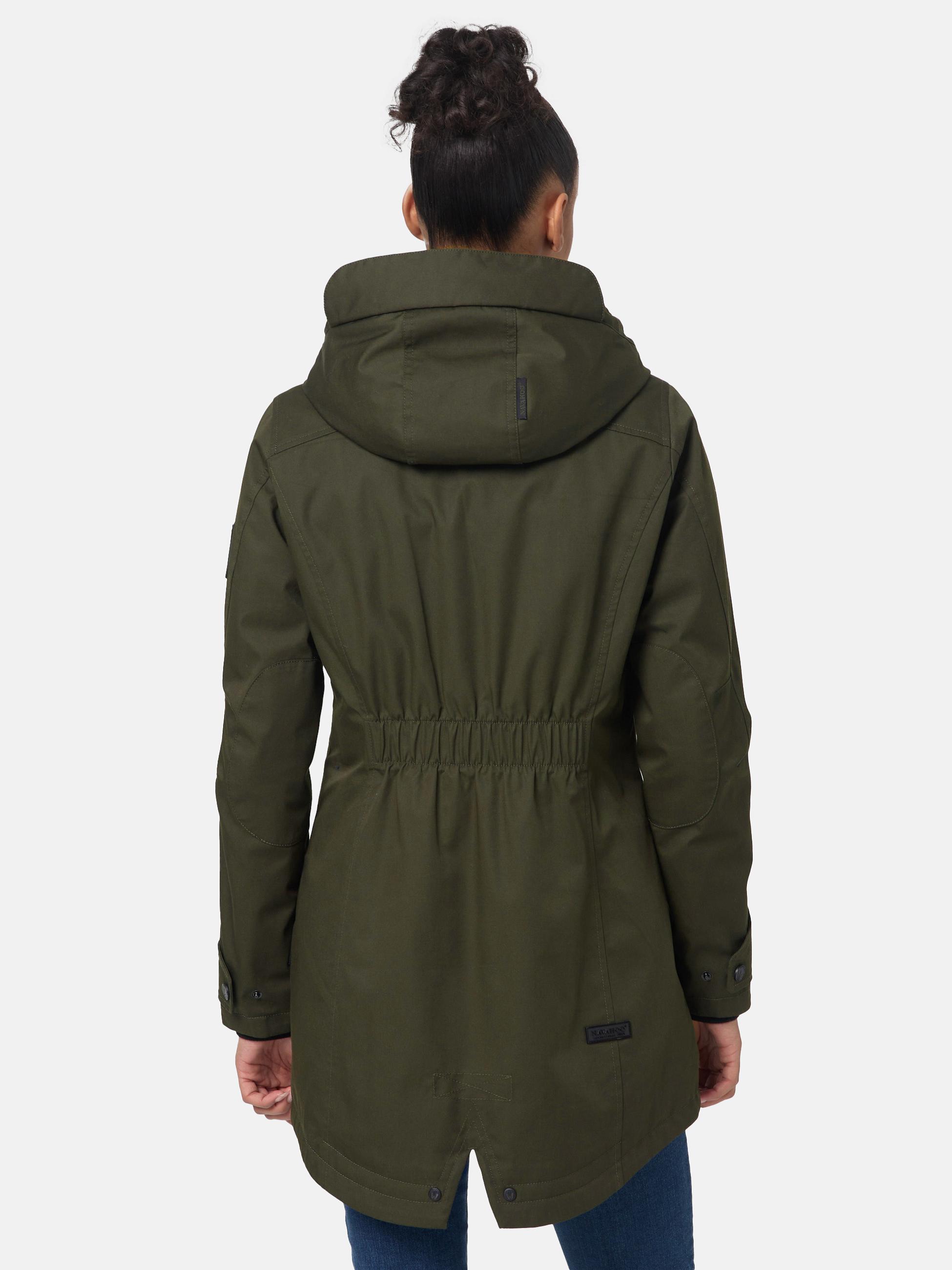 Wasserdichter Parka mit Kapuze "Brinjaa" Dark Olive