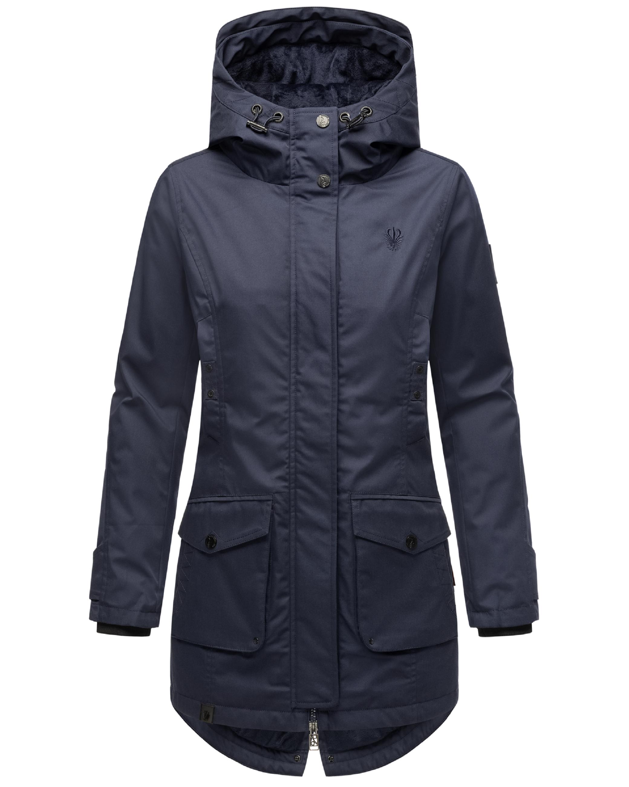 Wasserdichter Parka mit Kapuze "Brinjaa" Navy