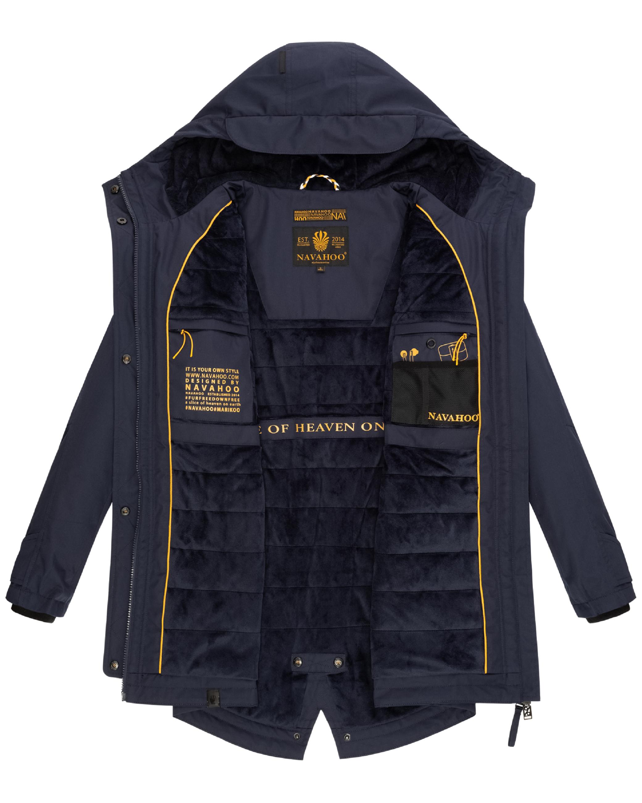 Wasserdichter Parka mit Kapuze "Brinjaa" Navy