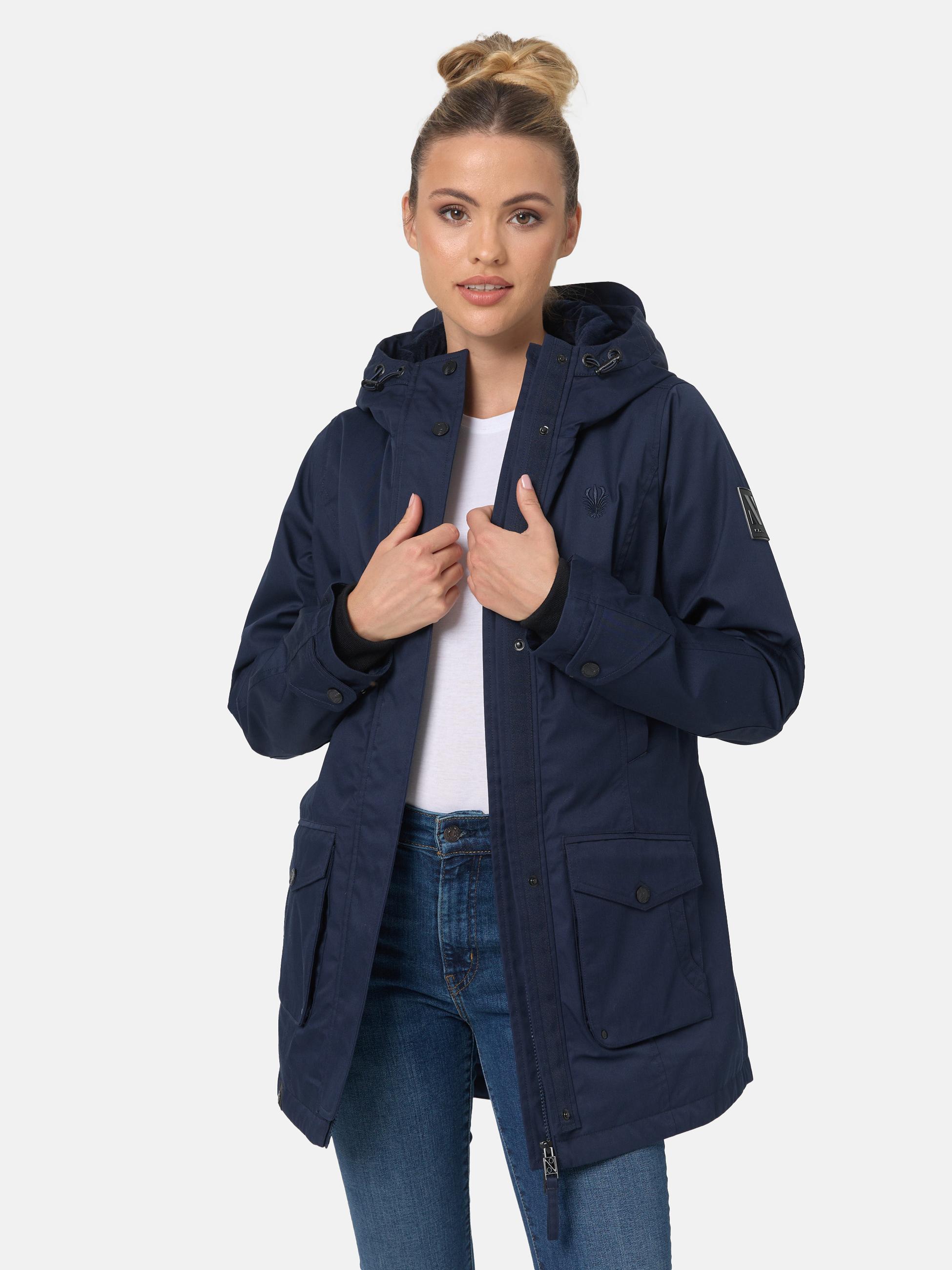 Wasserdichter Parka mit Kapuze "Brinjaa" Navy