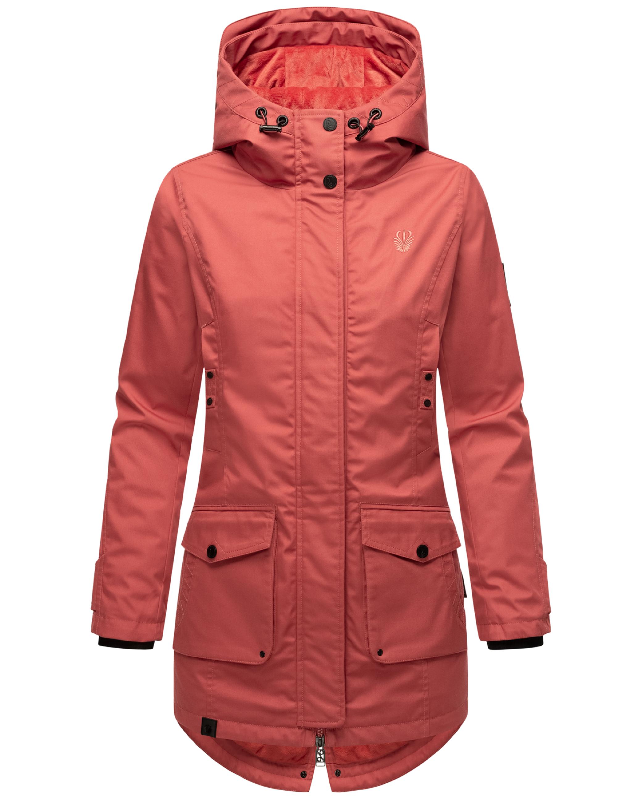 Wasserdichter Parka mit Kapuze "Brinjaa" Rouge