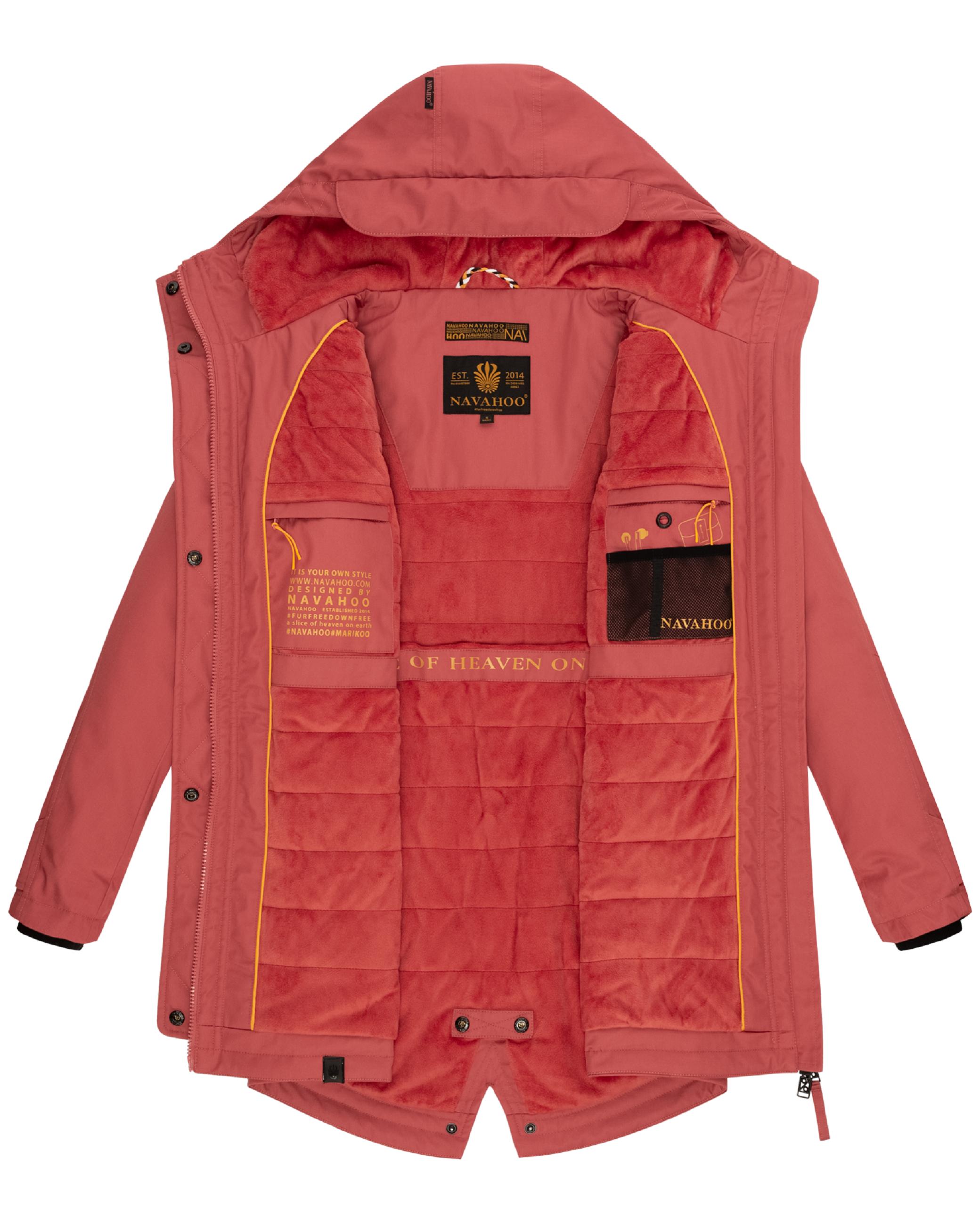 Wasserdichter Parka mit Kapuze "Brinjaa" Rouge