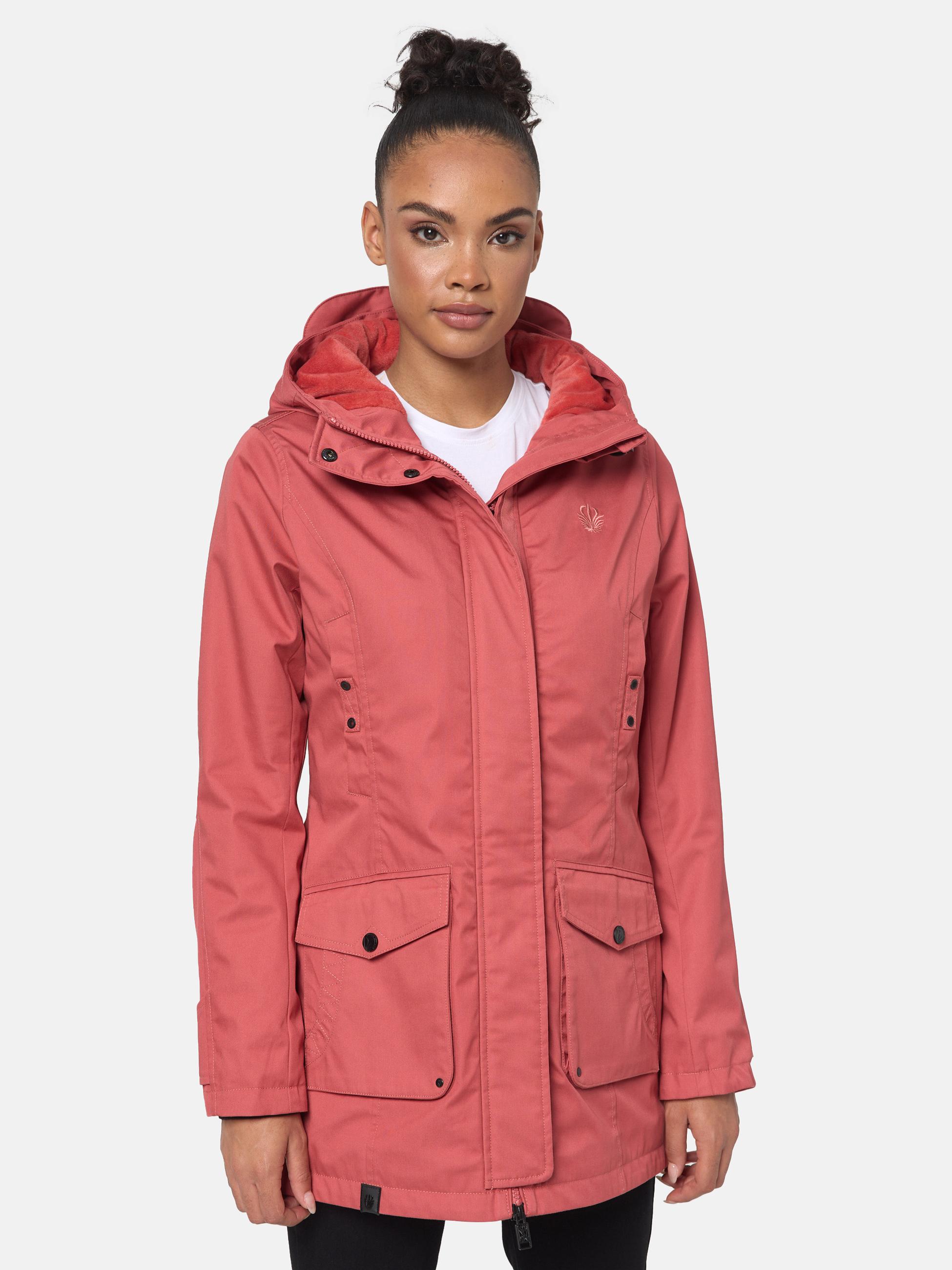 Wasserdichter Parka mit Kapuze "Brinjaa" Rouge