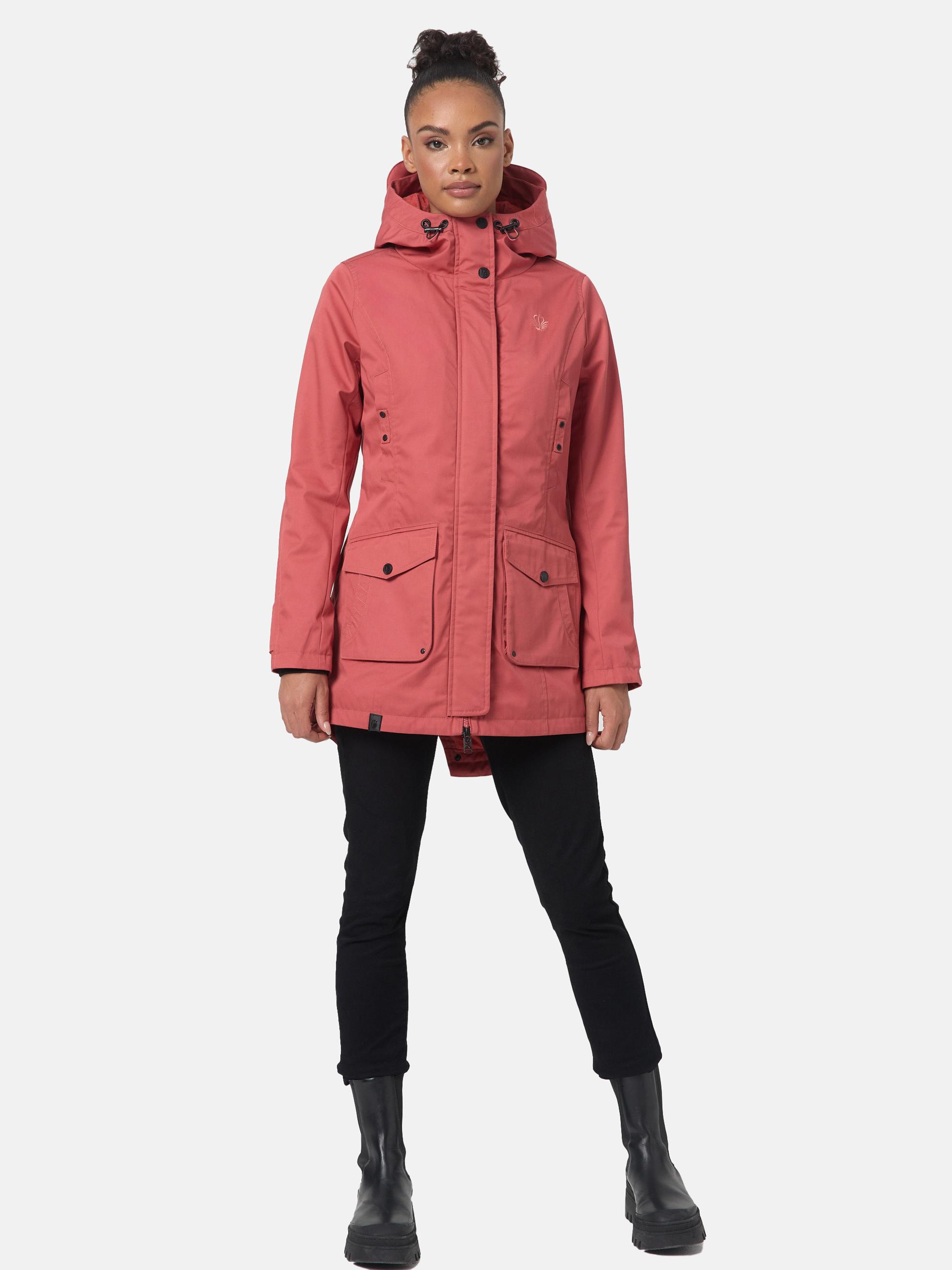 Wasserdichter Parka mit Kapuze "Brinjaa" Rouge