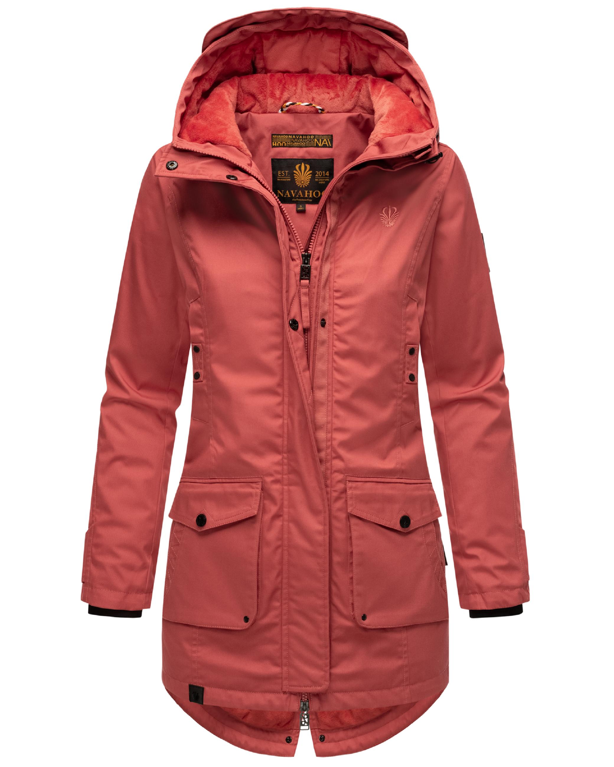 Wasserdichter Parka mit Kapuze "Brinjaa" Rouge